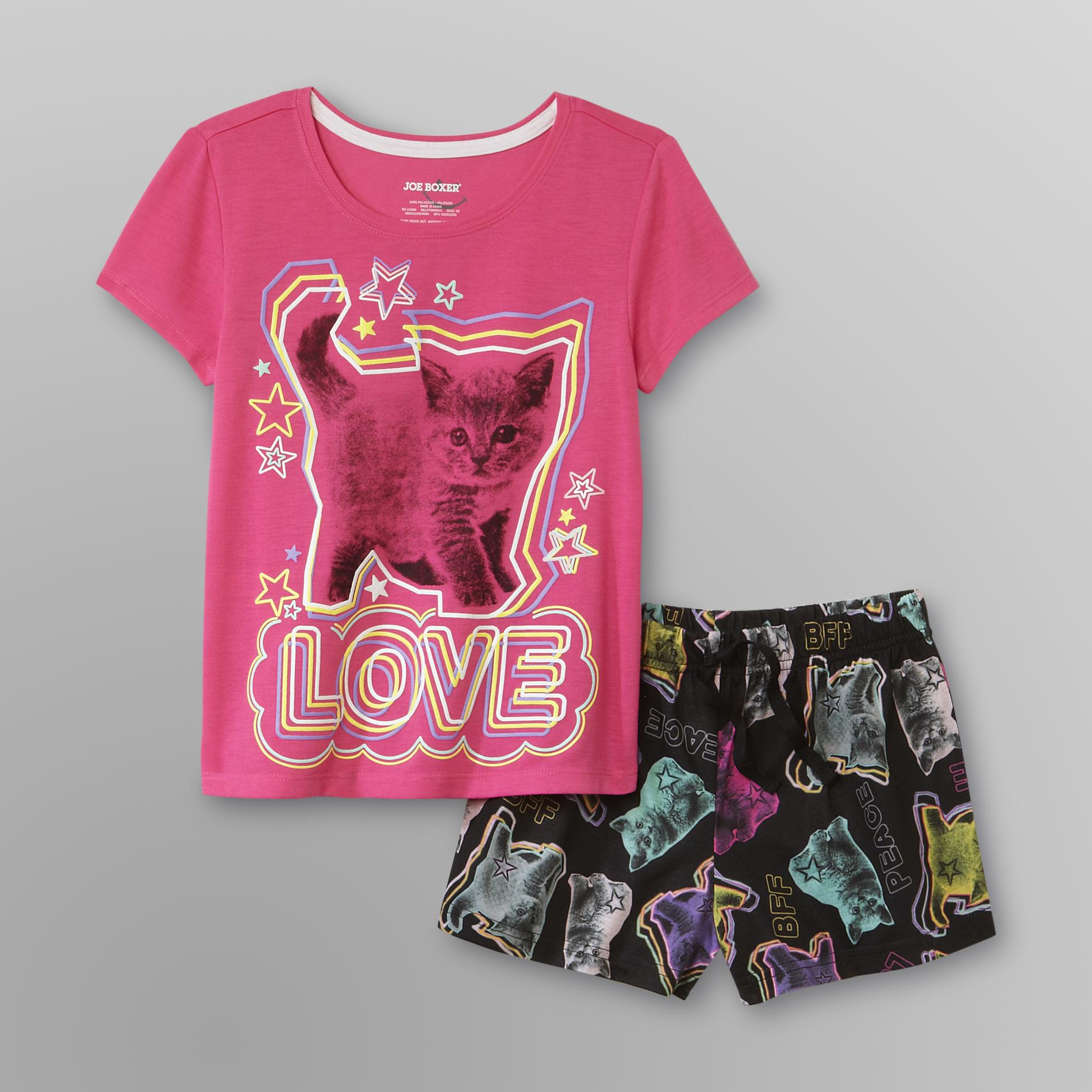 Joe Boxer Girl's Shorty Pajamas - Kitten at Kmart.com