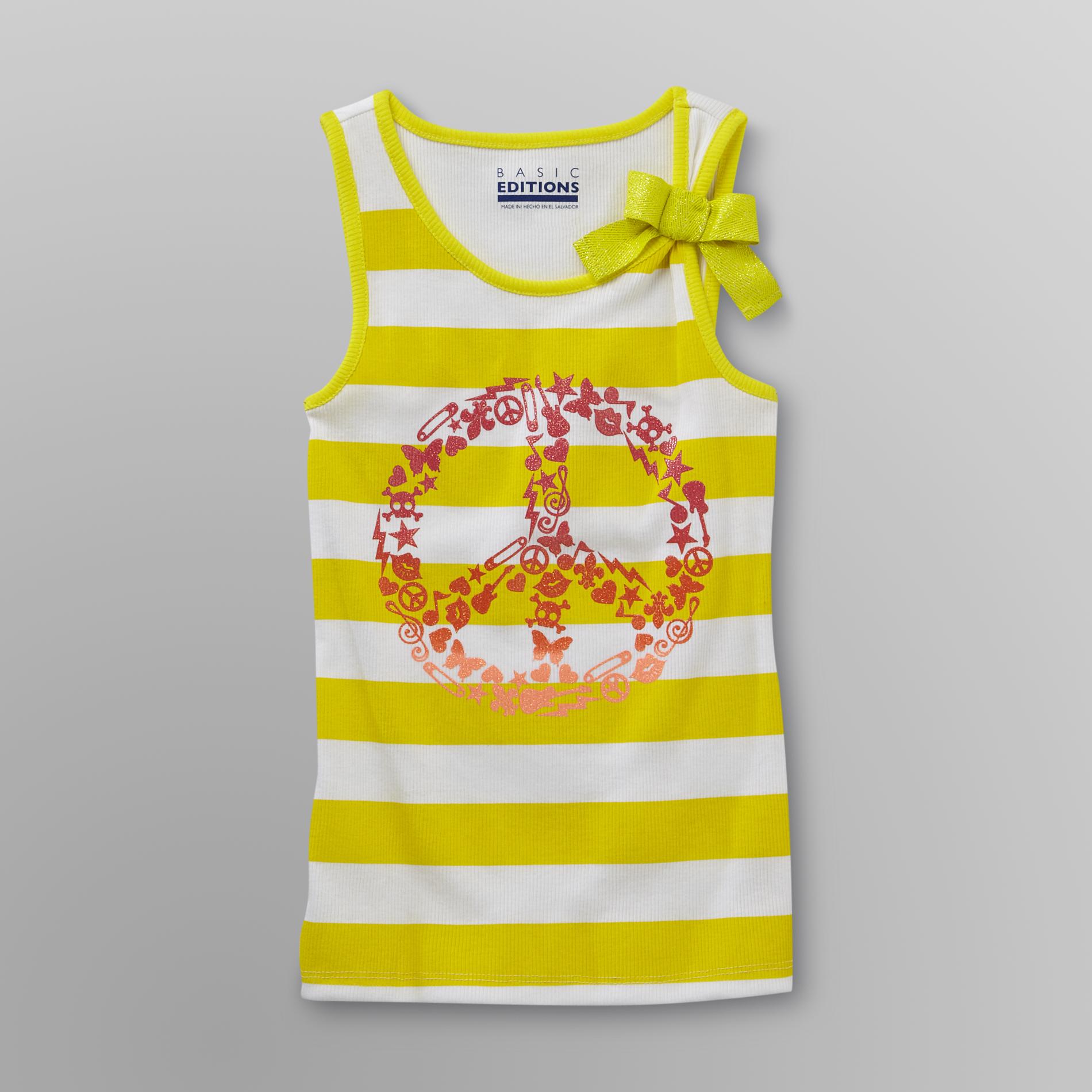 Basic Editions Girl's Tank Top - Peace Sign at Kmart.com