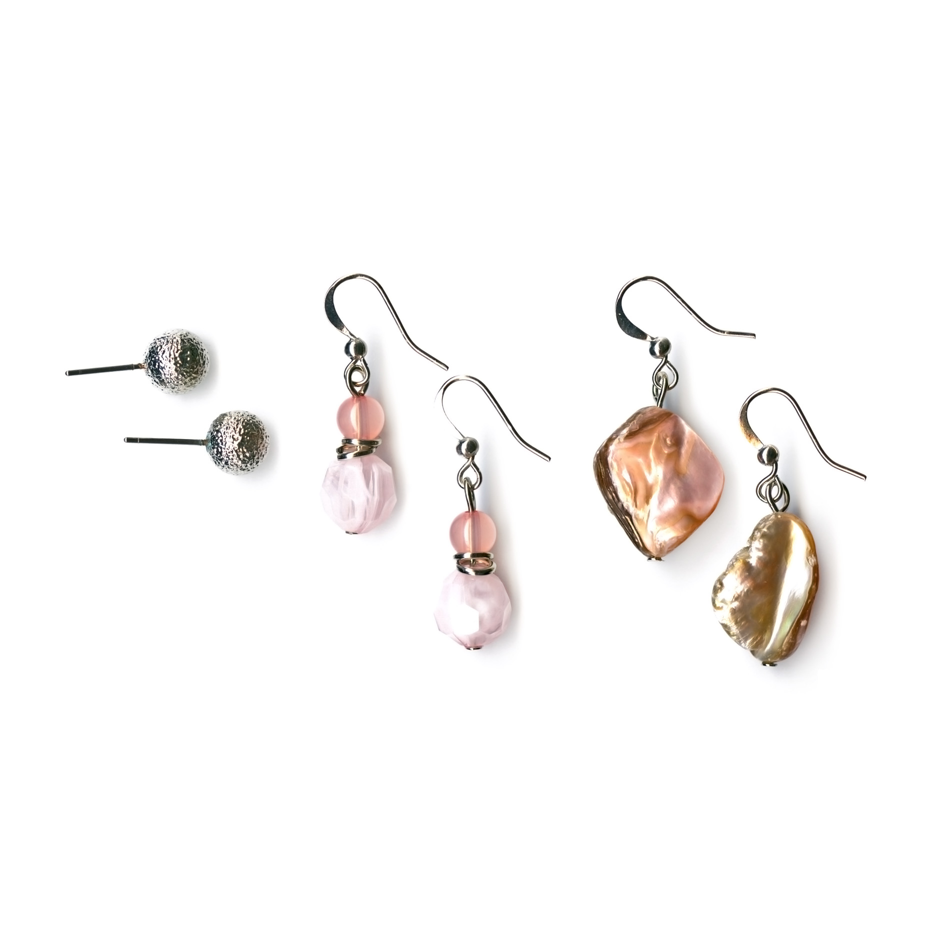 Jaclyn Smith 3 Pc Shell and Sparkle Earring Set at Kmart.com