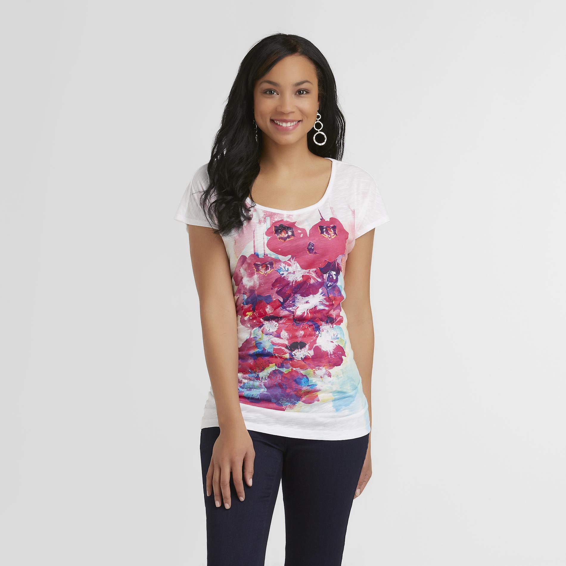 Route 66 Women's T-Shirt - Floral Print at Kmart.com