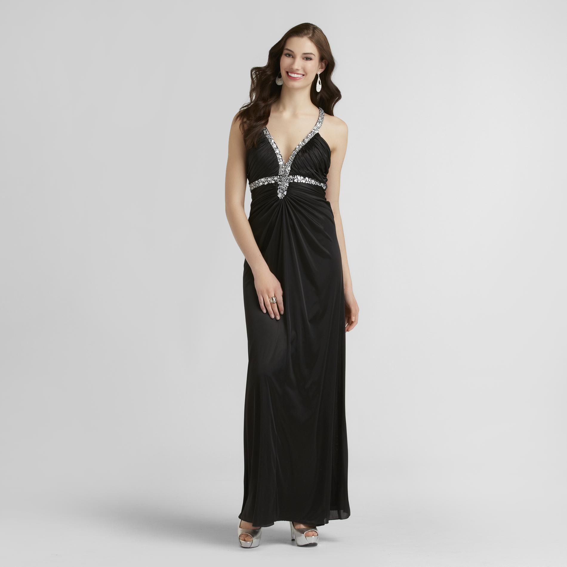 City Triangles Junior's Long Satin Prom Dress at Sears.com