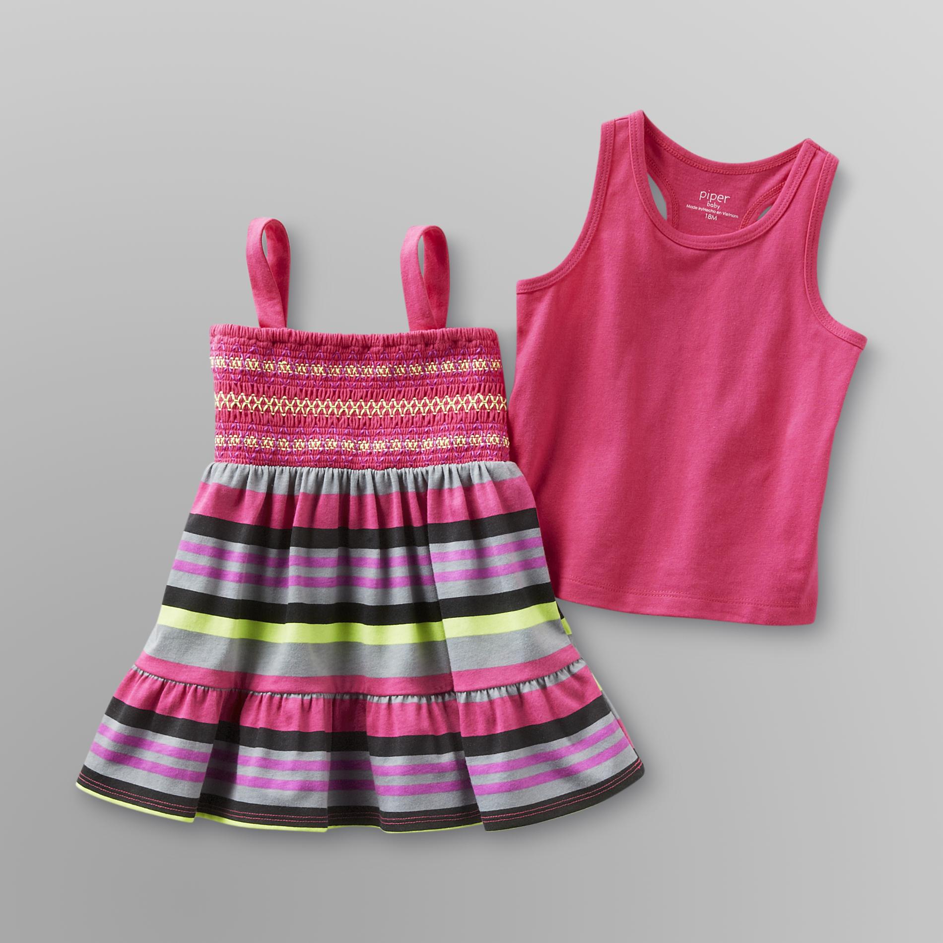 Piper Baby Infant & Toddler Girl's Tank Top & Convertible Skirt - Striped at Kmart.com