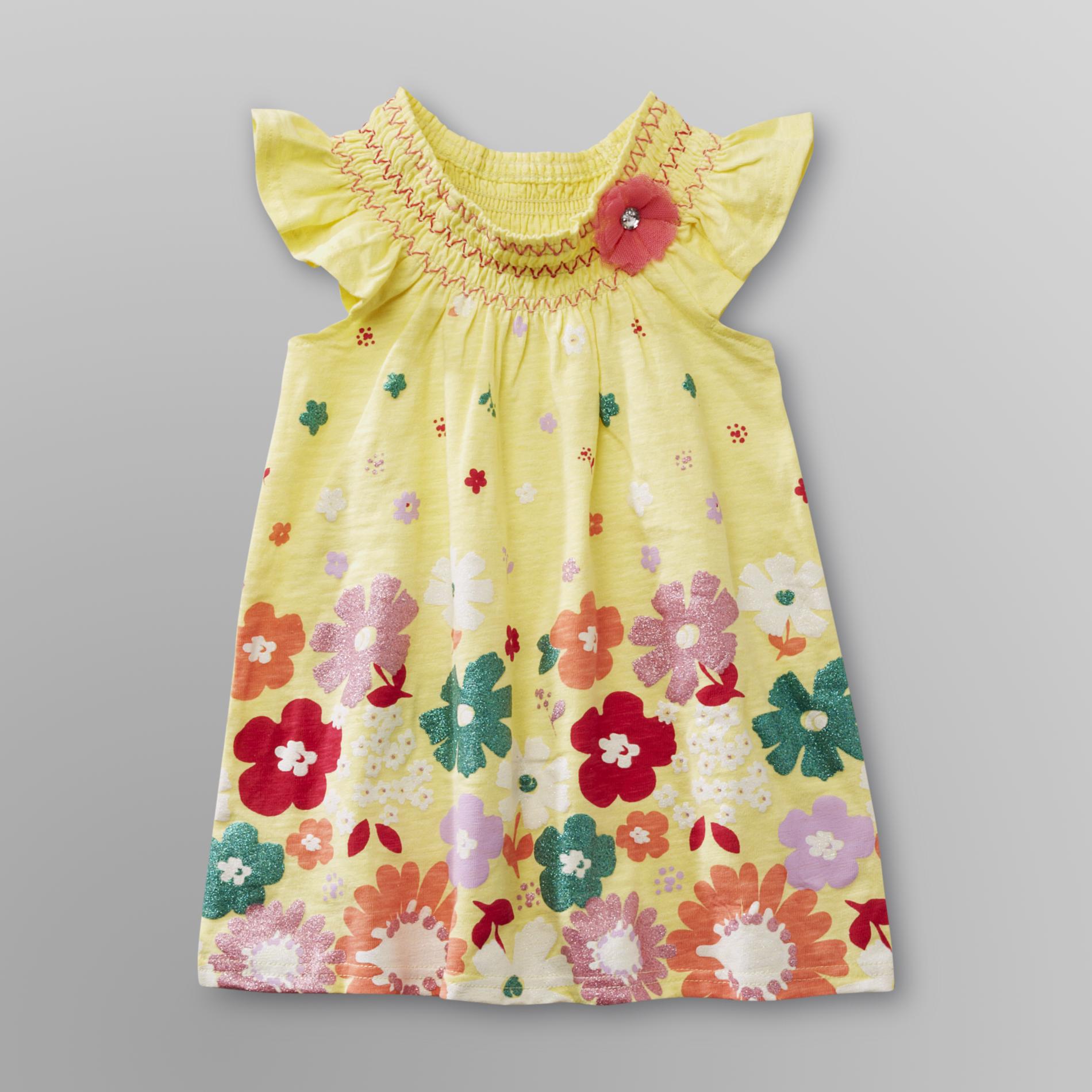 WonderKids Infant & Toddler Girl's Smocked Tunic Top - Floral at Kmart.com