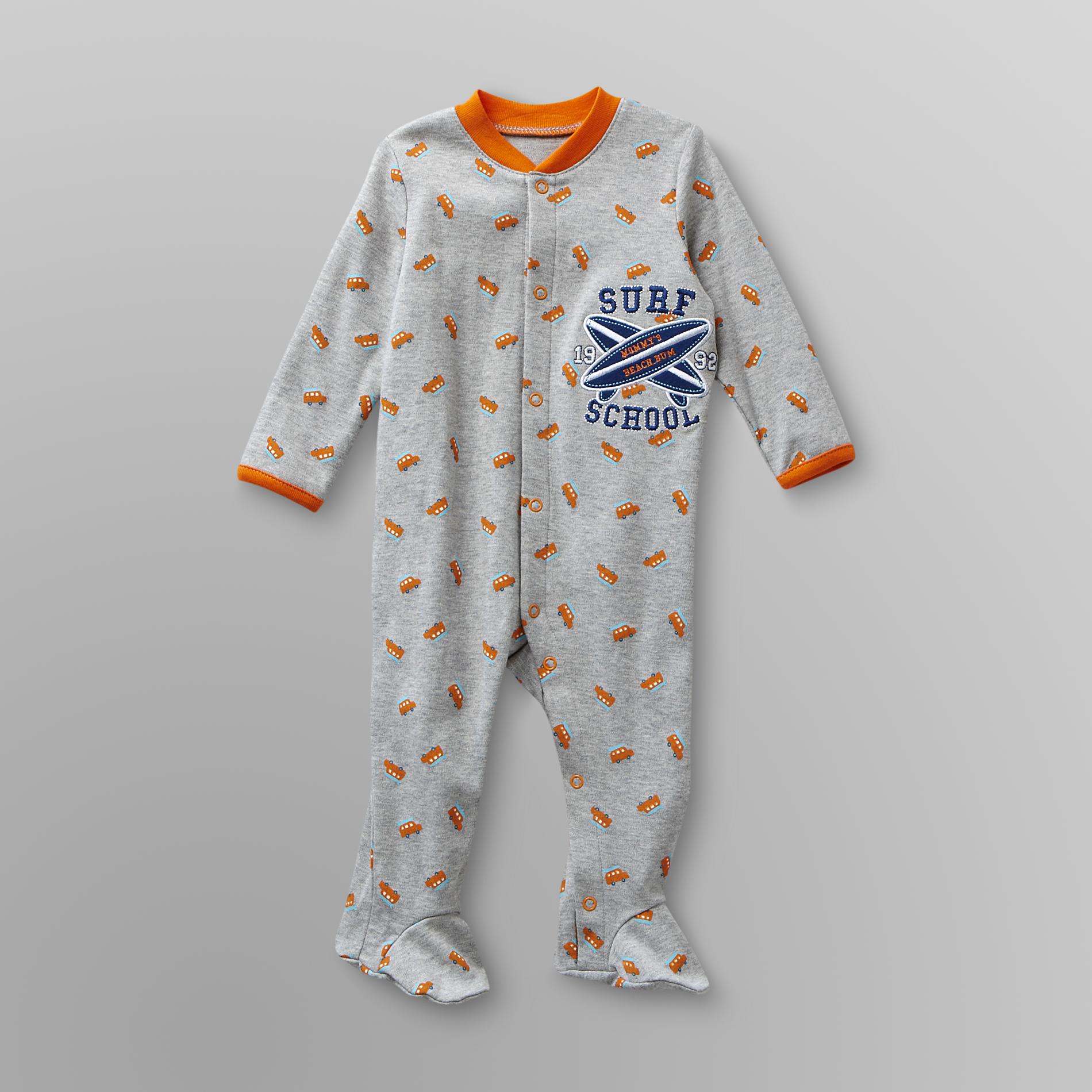 Small Wonders Infant Boy's Footed Pajamas - Surf School at Kmart.com
