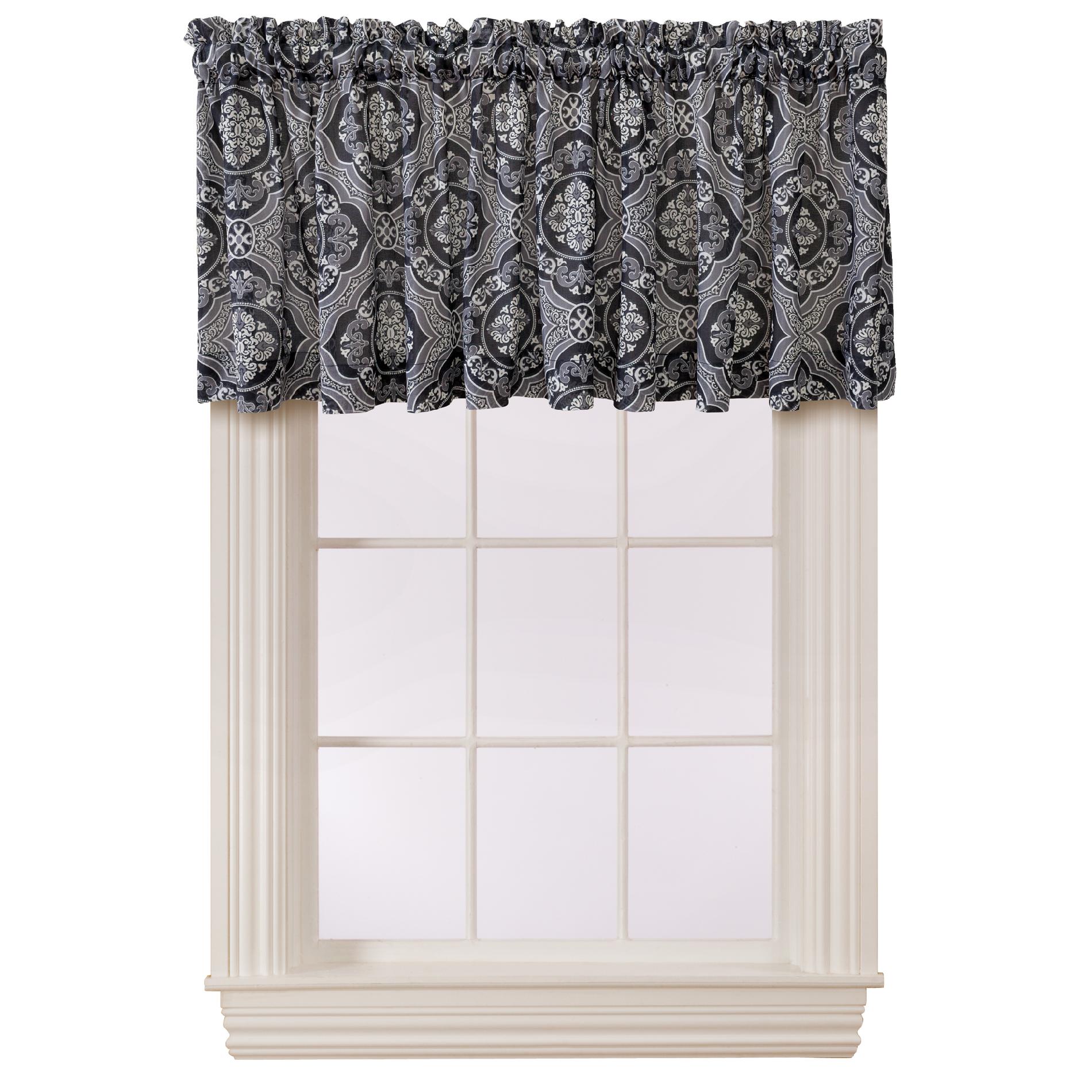Essential Home Carmel/Black Tile Valance at Kmart.com