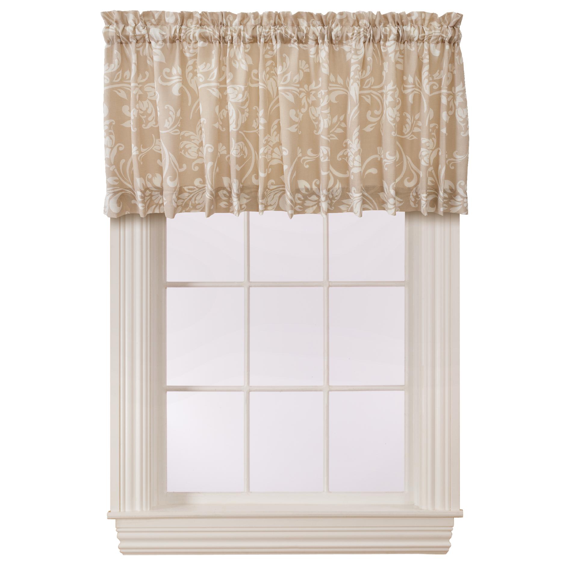 Essential Home Callie  Floral  Valance- Natural at Kmart.com