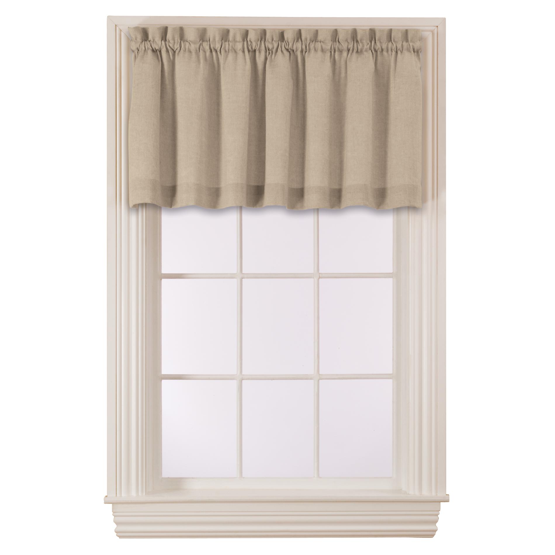 Essential Home Solid Valance - Sand at Kmart.com