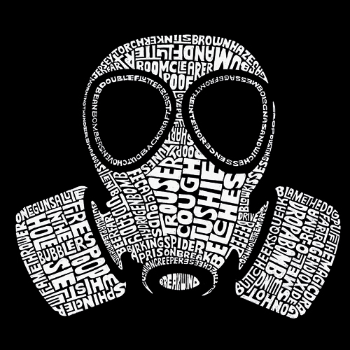 Los Angeles Pop Art Men's Word Art Hooded Sweatshirt - Gas Mask / Fart Names at Kmart.com