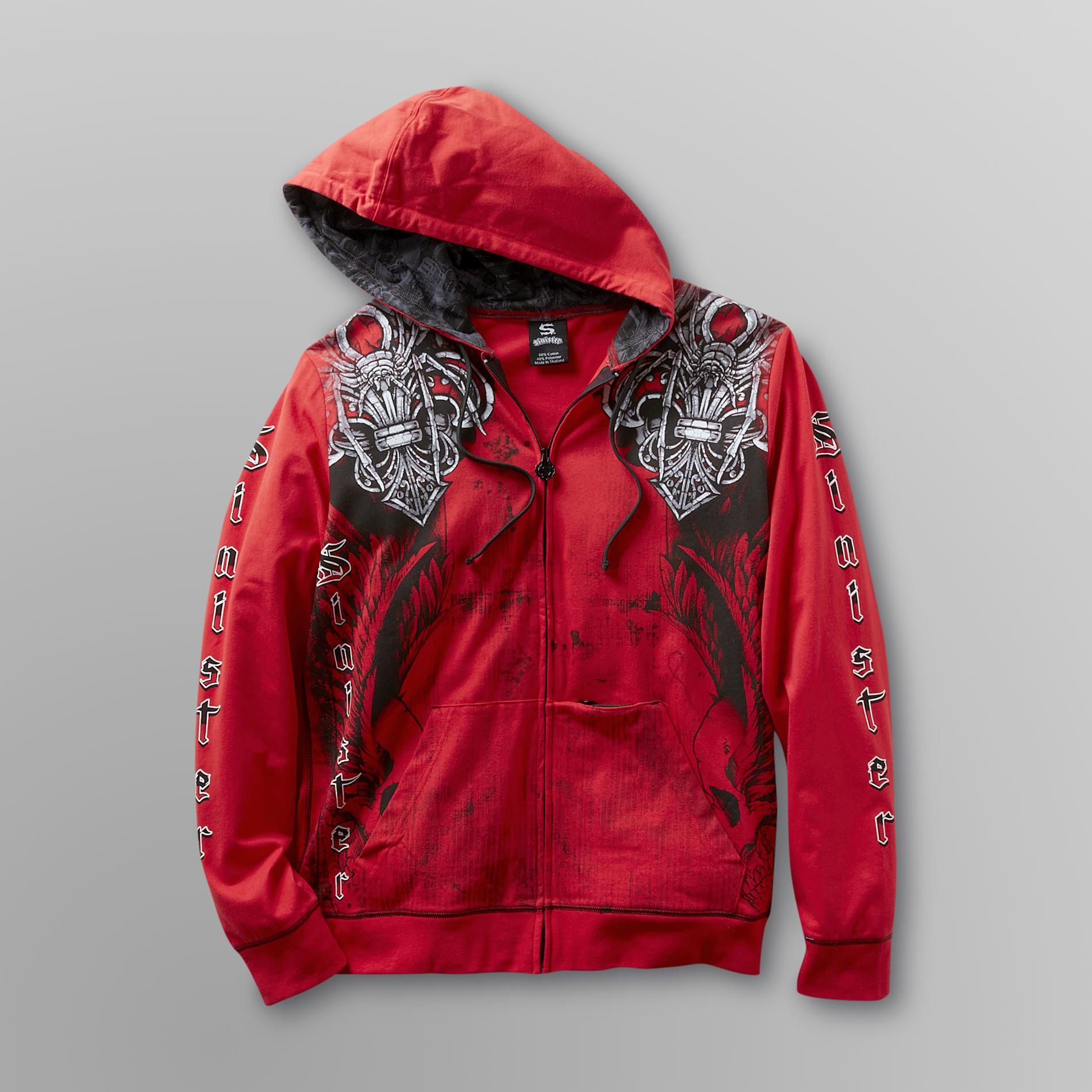 Sinister Young Men's Hoodie Jacket - Winged Skulls at Kmart.com