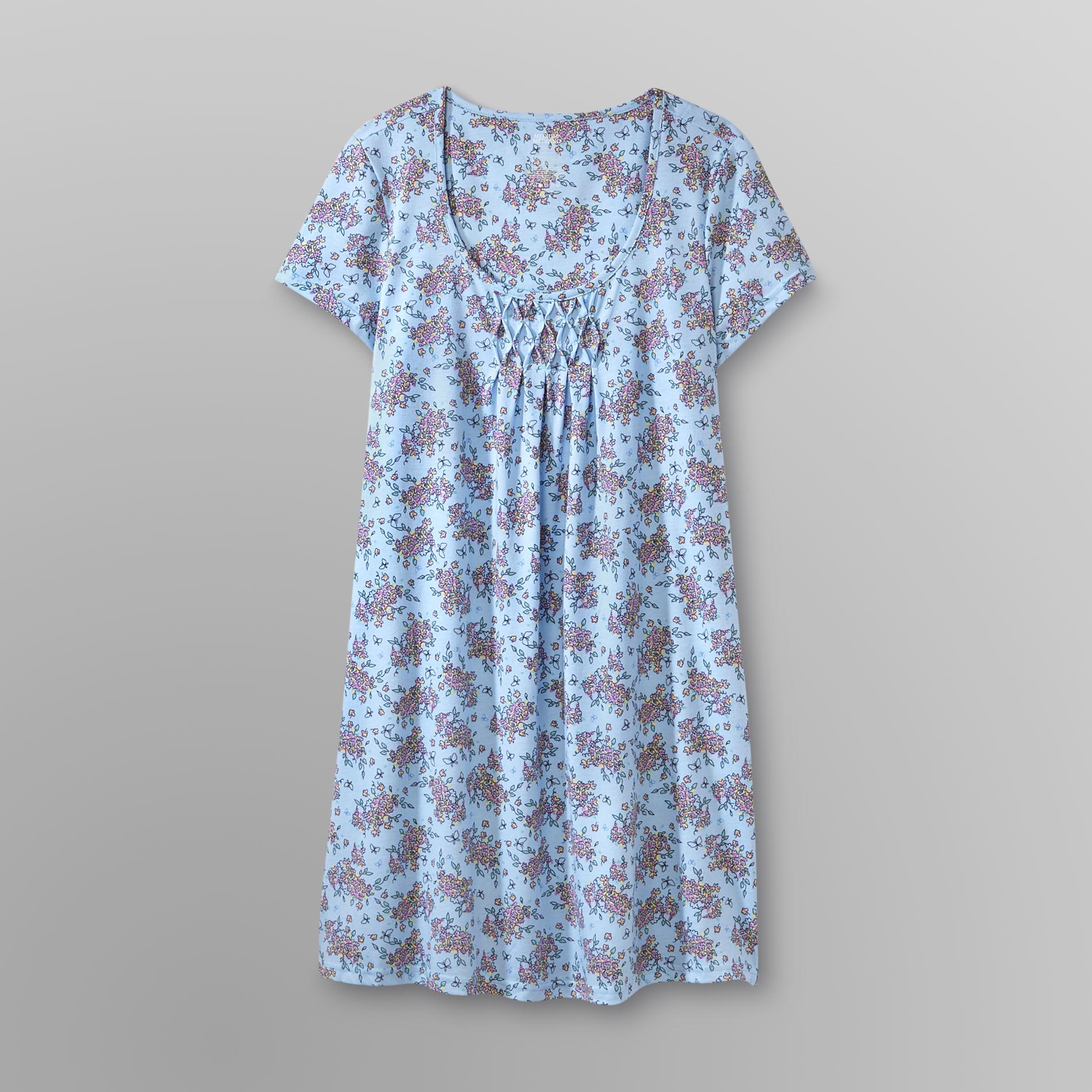 Pink K Women's Smocked Nightgown - Floral at Kmart.com