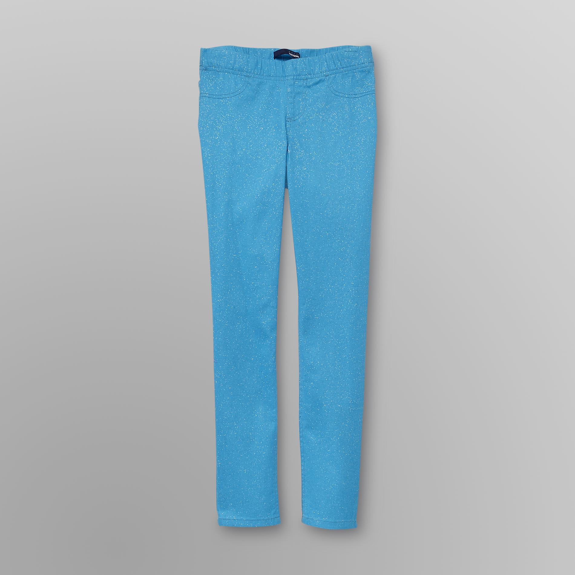 Girl's Glitter Jeggings