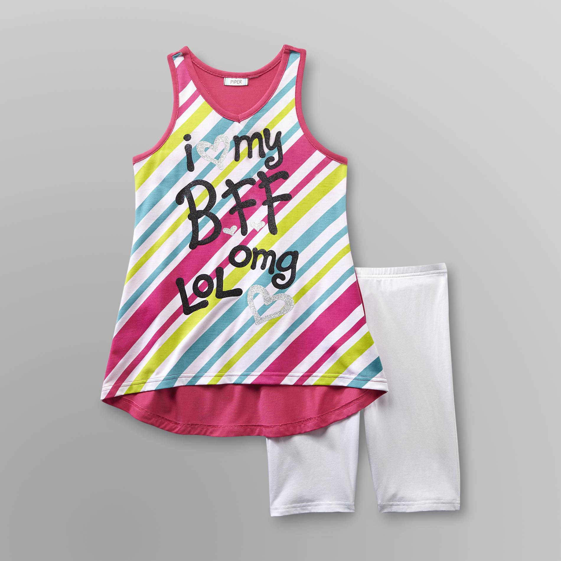 Piper Girl's Graphic Tank Top Set - BFF at Kmart.com