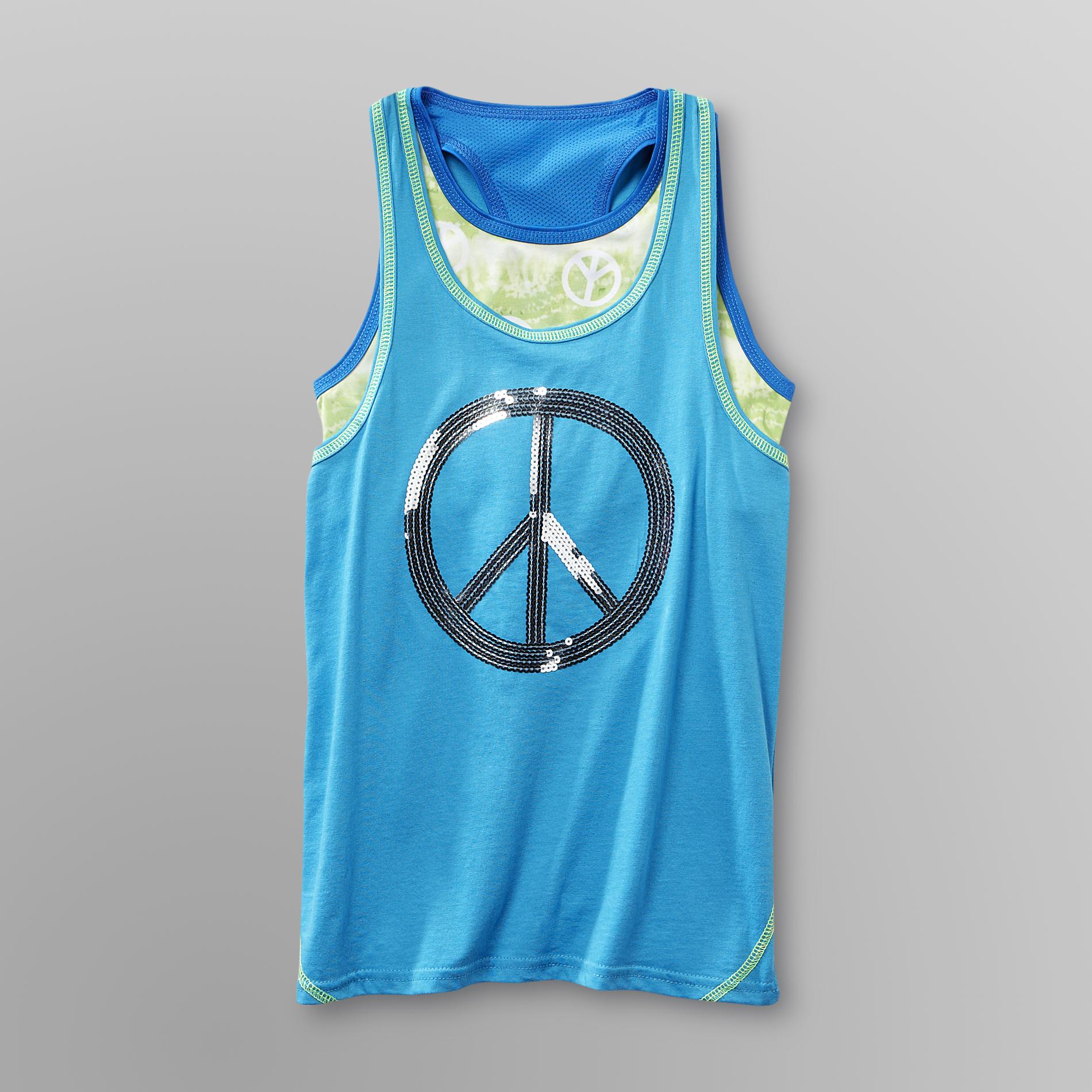 Everlast&reg; Sport Girl's Tank Top & Bralette - Peace at Kmart.com