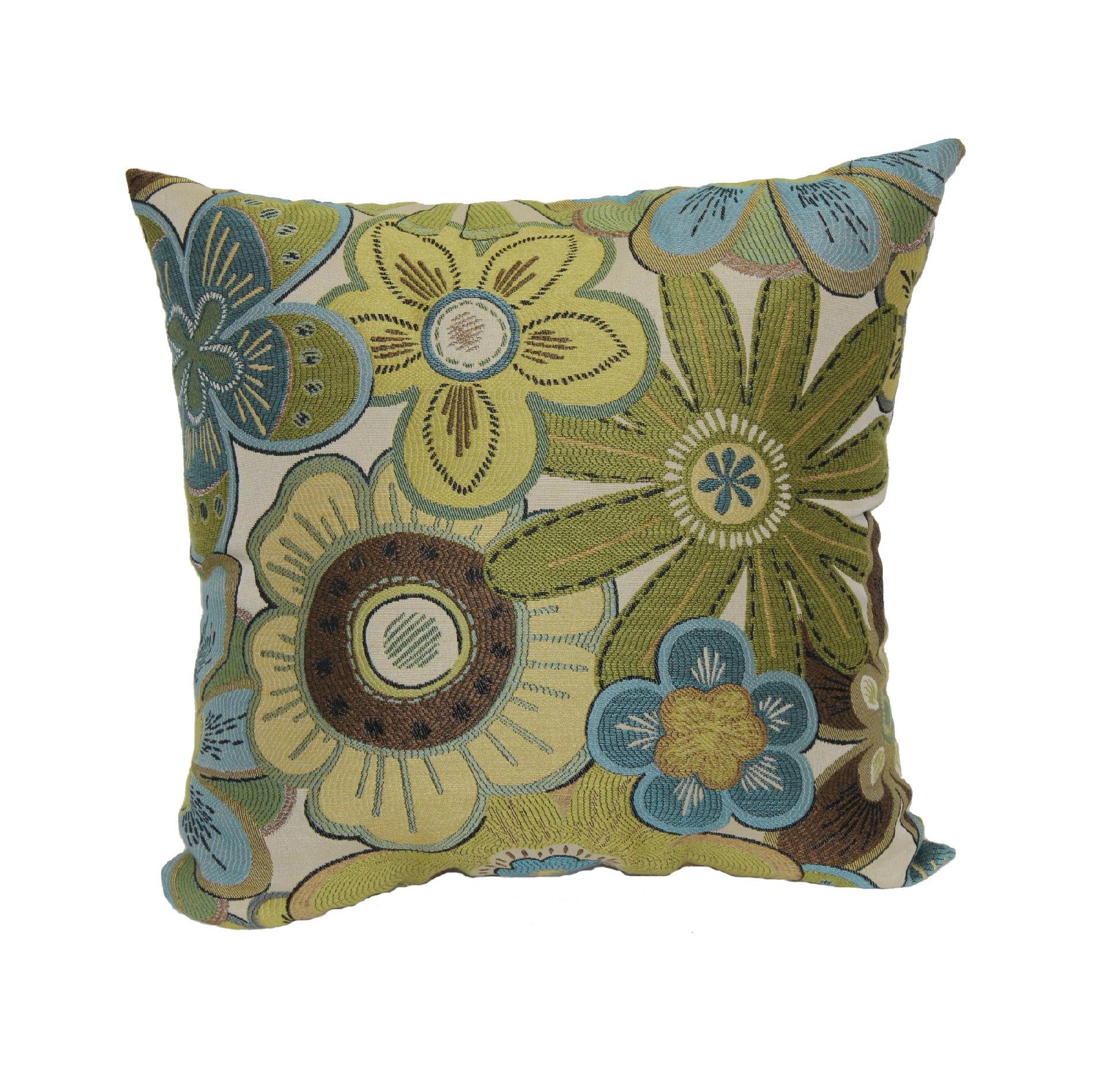 Essential Home Siobhan Floral Pillow - Lime - Home - Bed & Bath - Bedding - Decorative Pillows ...