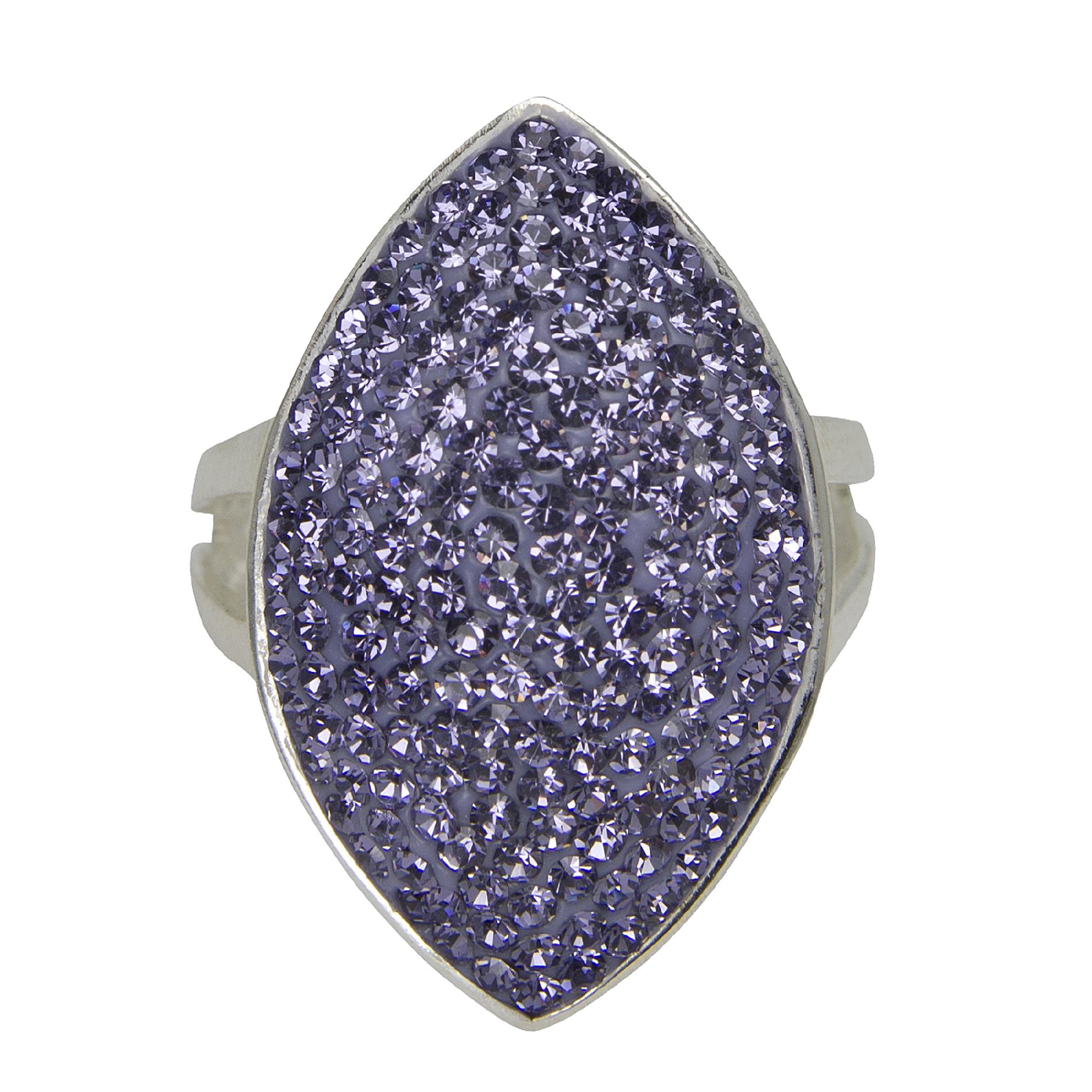 Silver Plated Brass Tanzanite Crystal Ring at Kmart.com