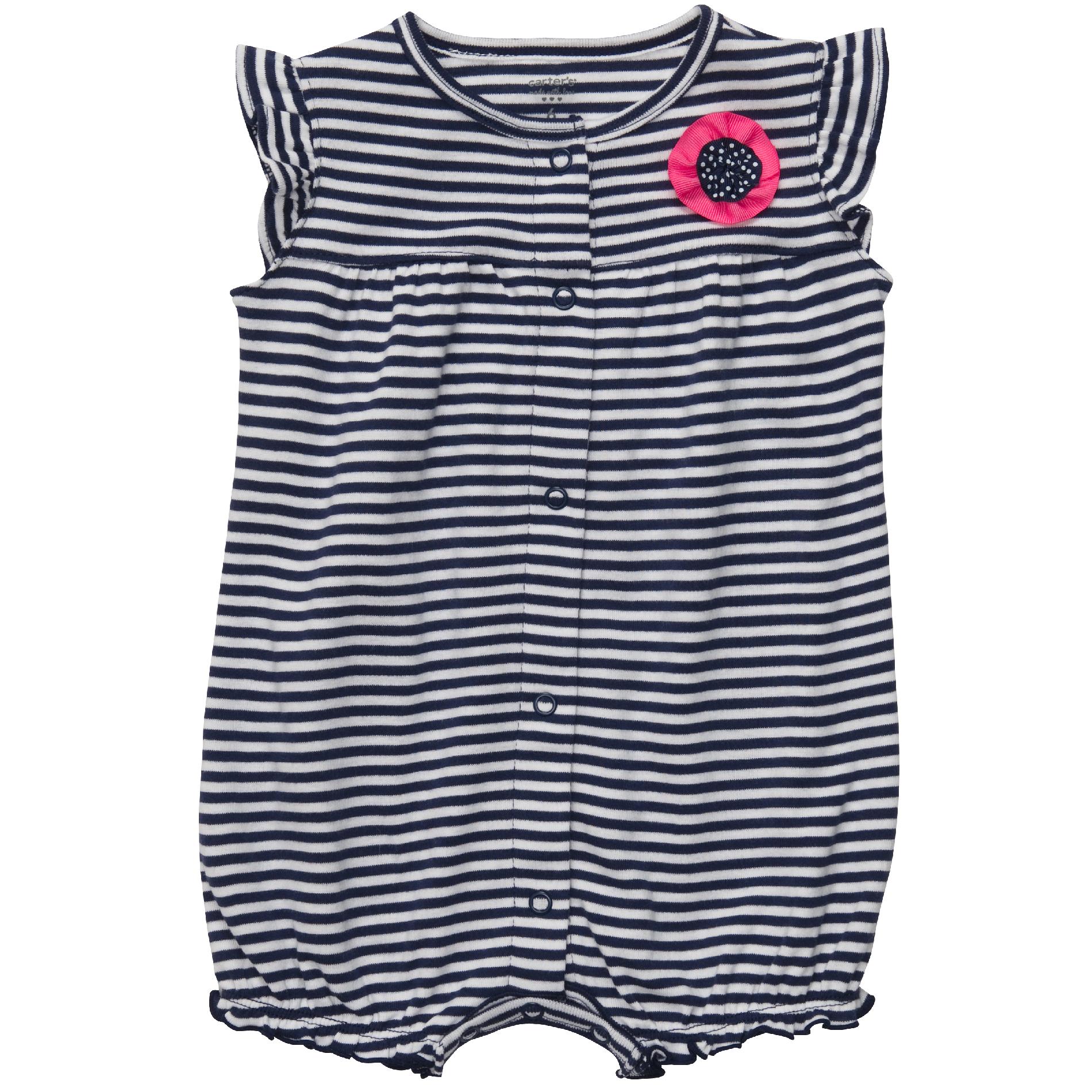 Carter's Infant Girl's Striped Rose Romper at Sears.com