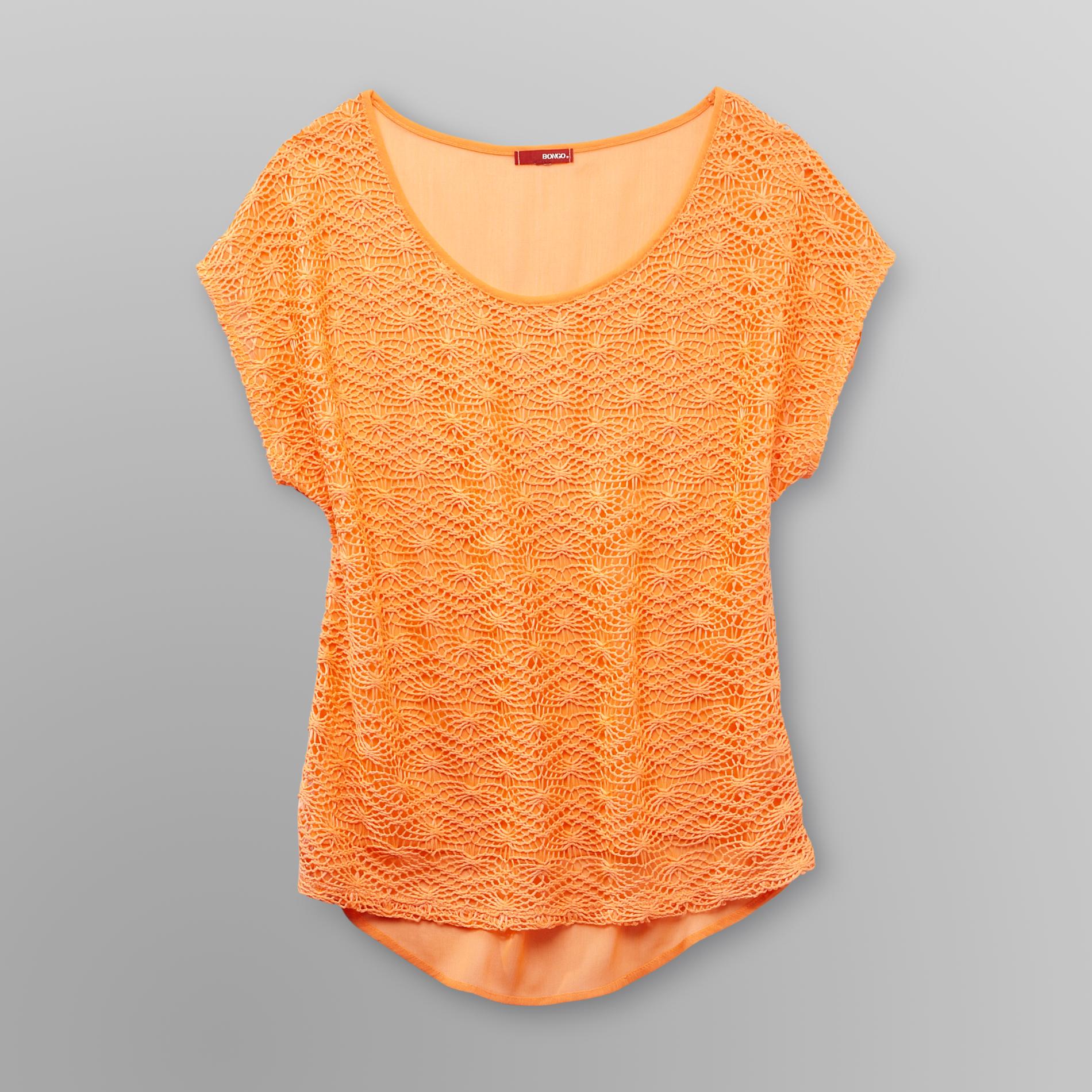 Junior's Lace-Front Shirt