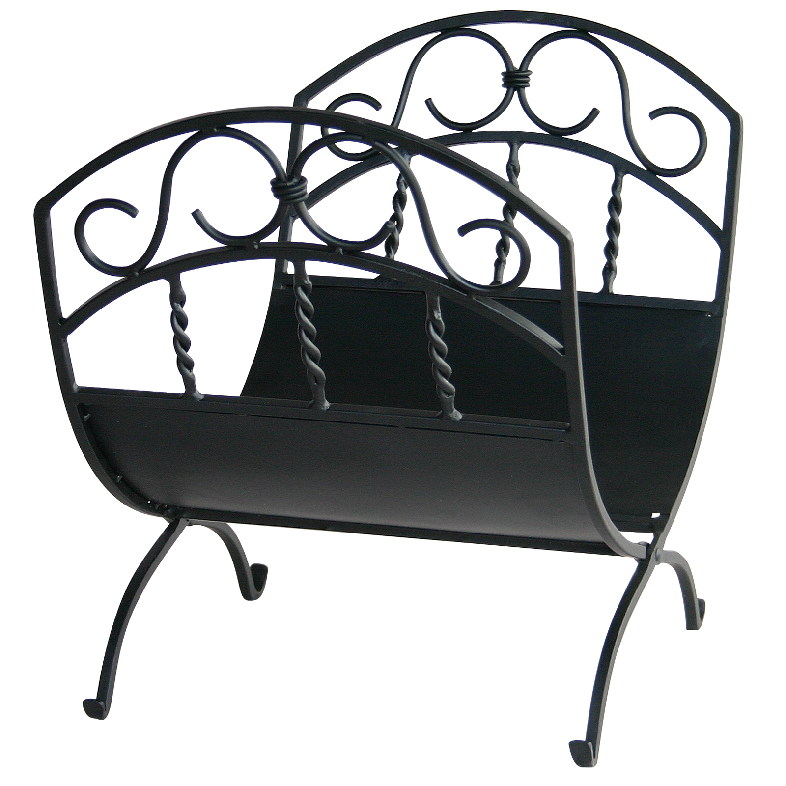 UniFlame Black Wrought Iron Log Rack W/ Scrolls at Kmart.com