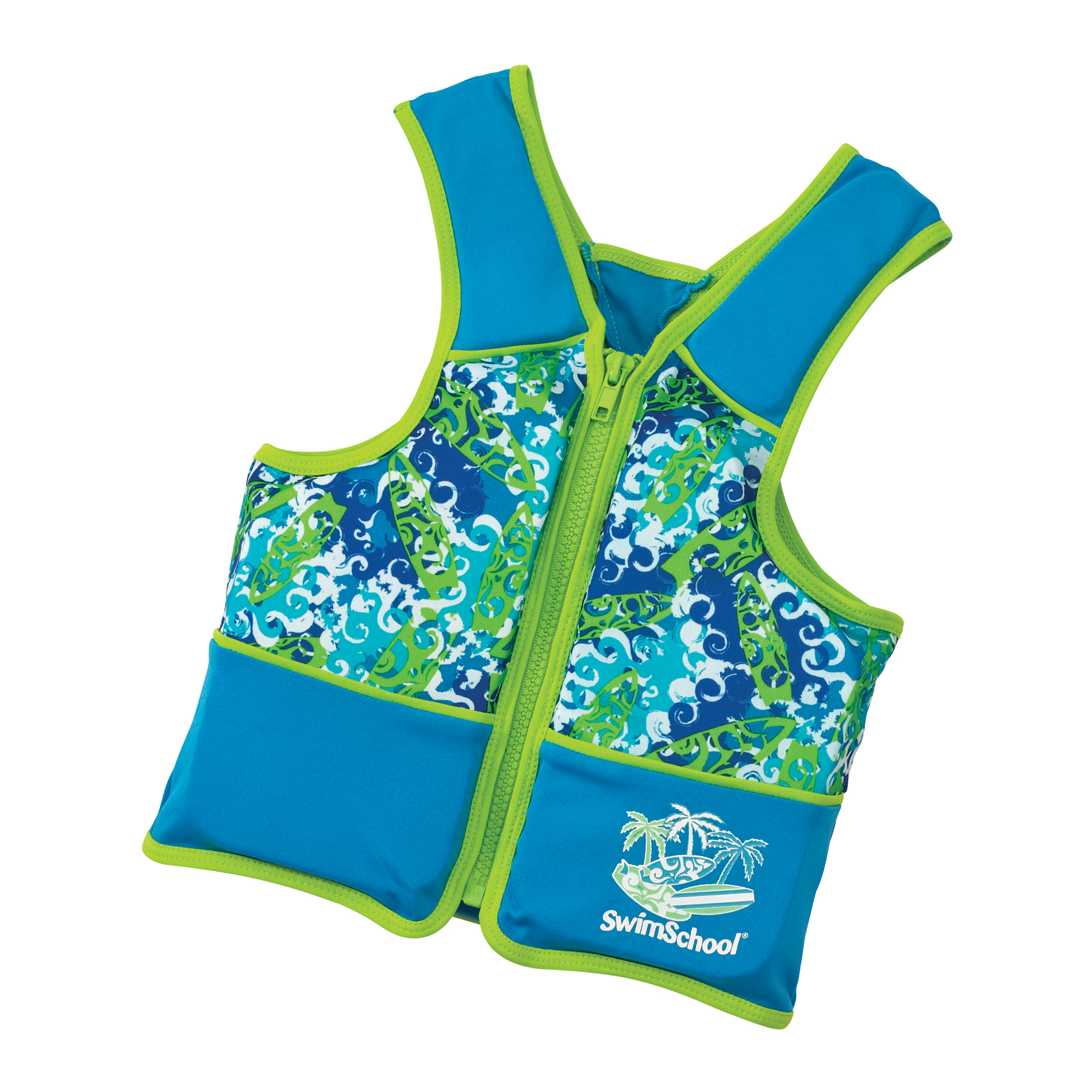 Aqua Leisure Swim School Boy's Swim Training Vest w/ Print - Medium/Large at Kmart.com