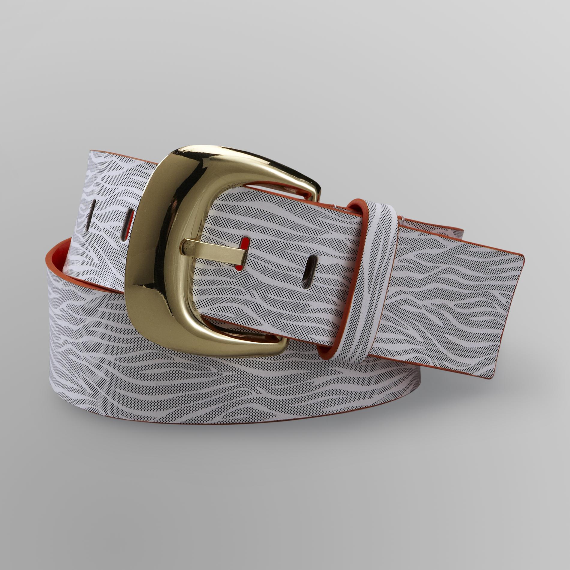 Sofia by Sofia Vergara Women's Wide Belt - Zebra Stripes at Kmart.com