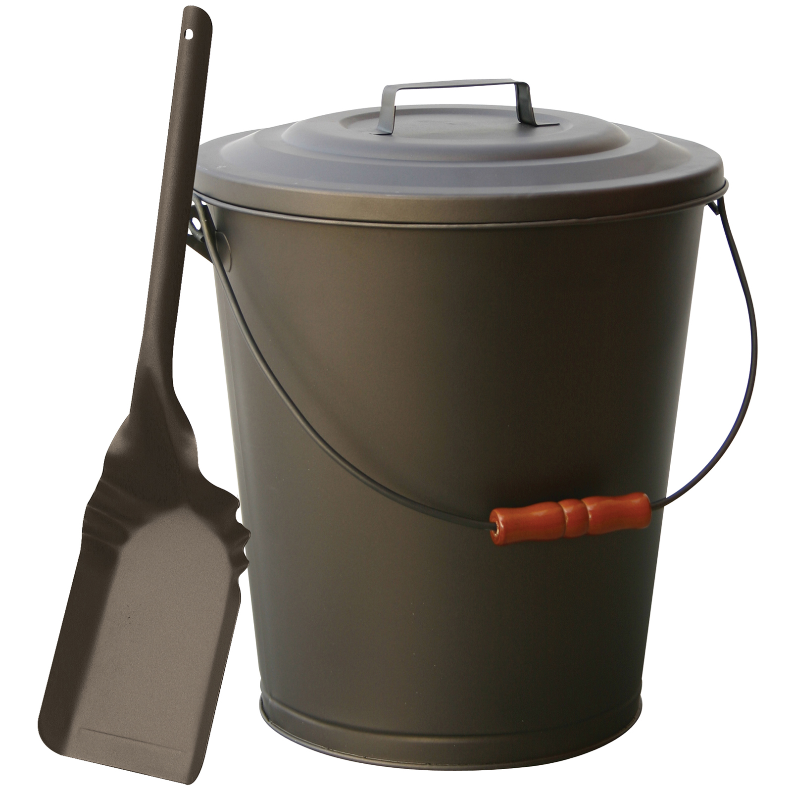 UniFlame Bronze Finish Ash Bin With Lid And Shovel at Kmart.com