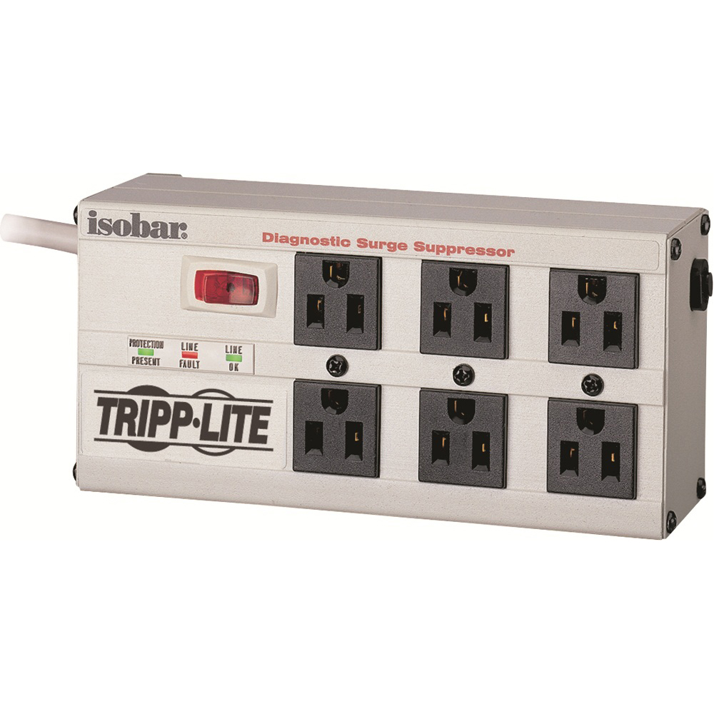 Tripp Lite ISOBAR6ULTRA Isobar Surge Protector Metal 6-Outlet 6-ft. Cord 3330 Joules