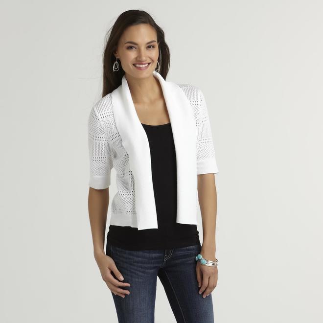 Covington Women's Shrug Sweater Pointelle