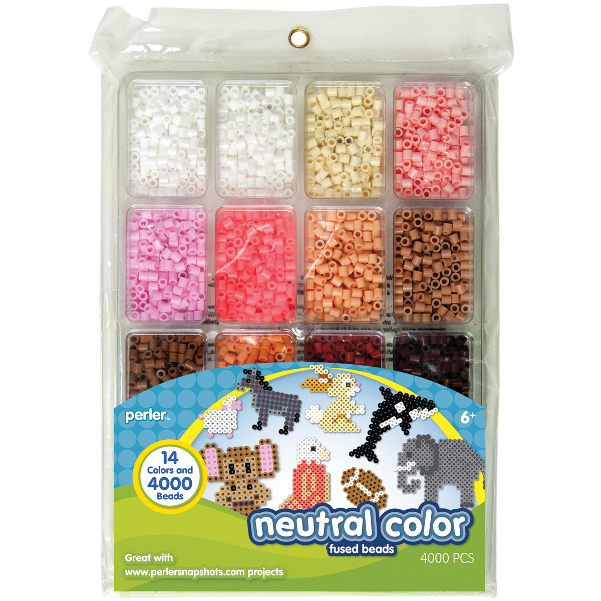 Perler Fun Fusion Beads 4000/Pkg Neutral Color
