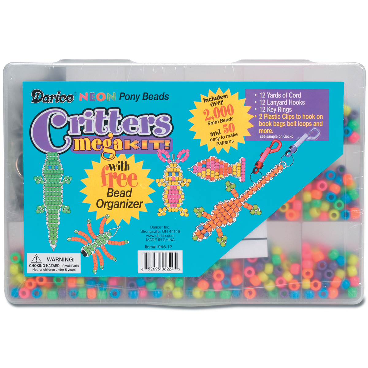 Darice Mega Critter Organizer Kits Neon at Kmart.com