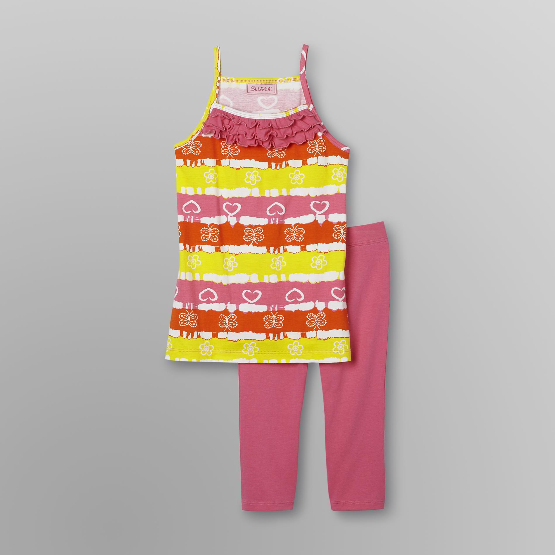 SWAK Girl's Tank Dress & Leggings - Tie-Dye Stripes at Sears.com
