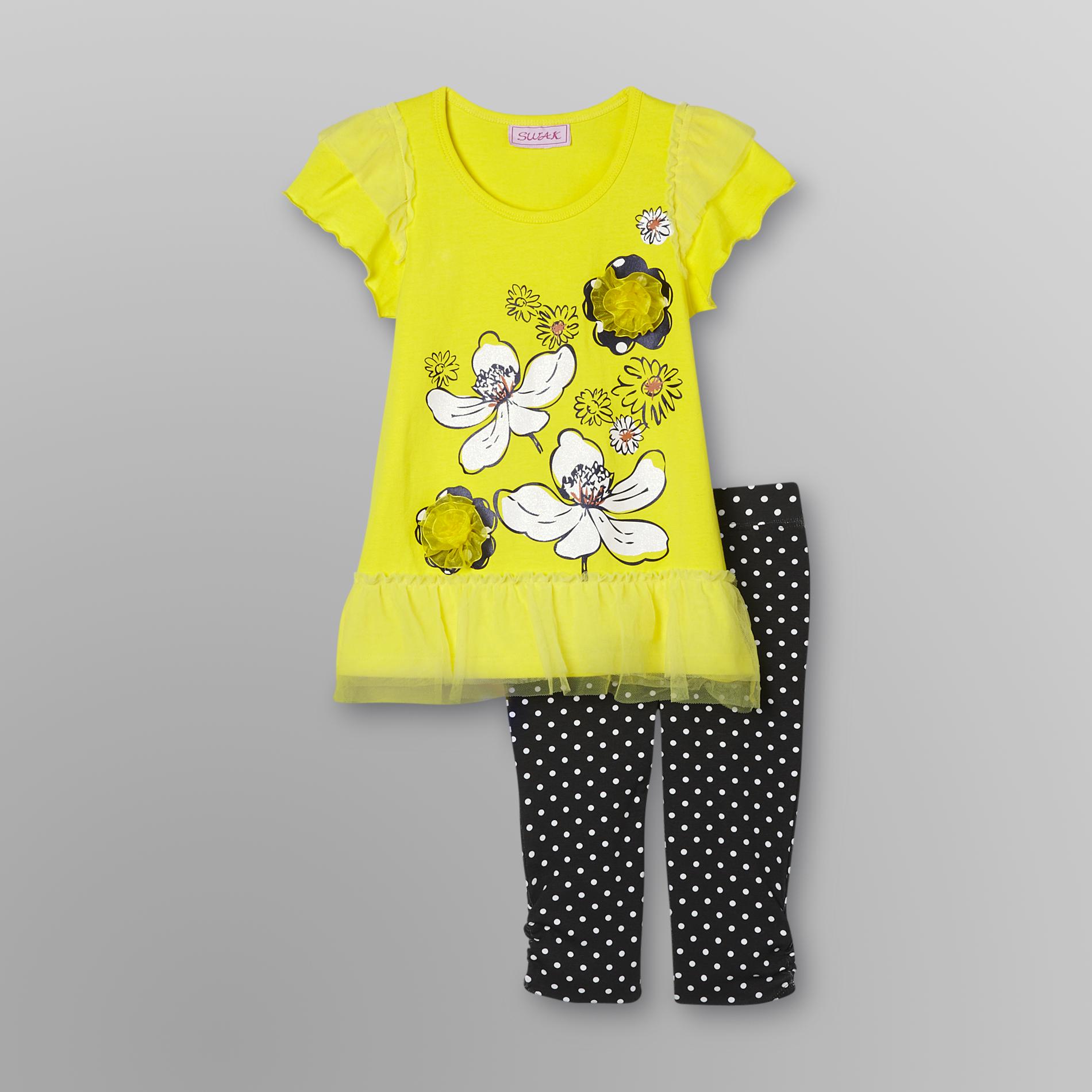 SWAK Girl's Rosette Dress & Leggings - Floral at Sears.com