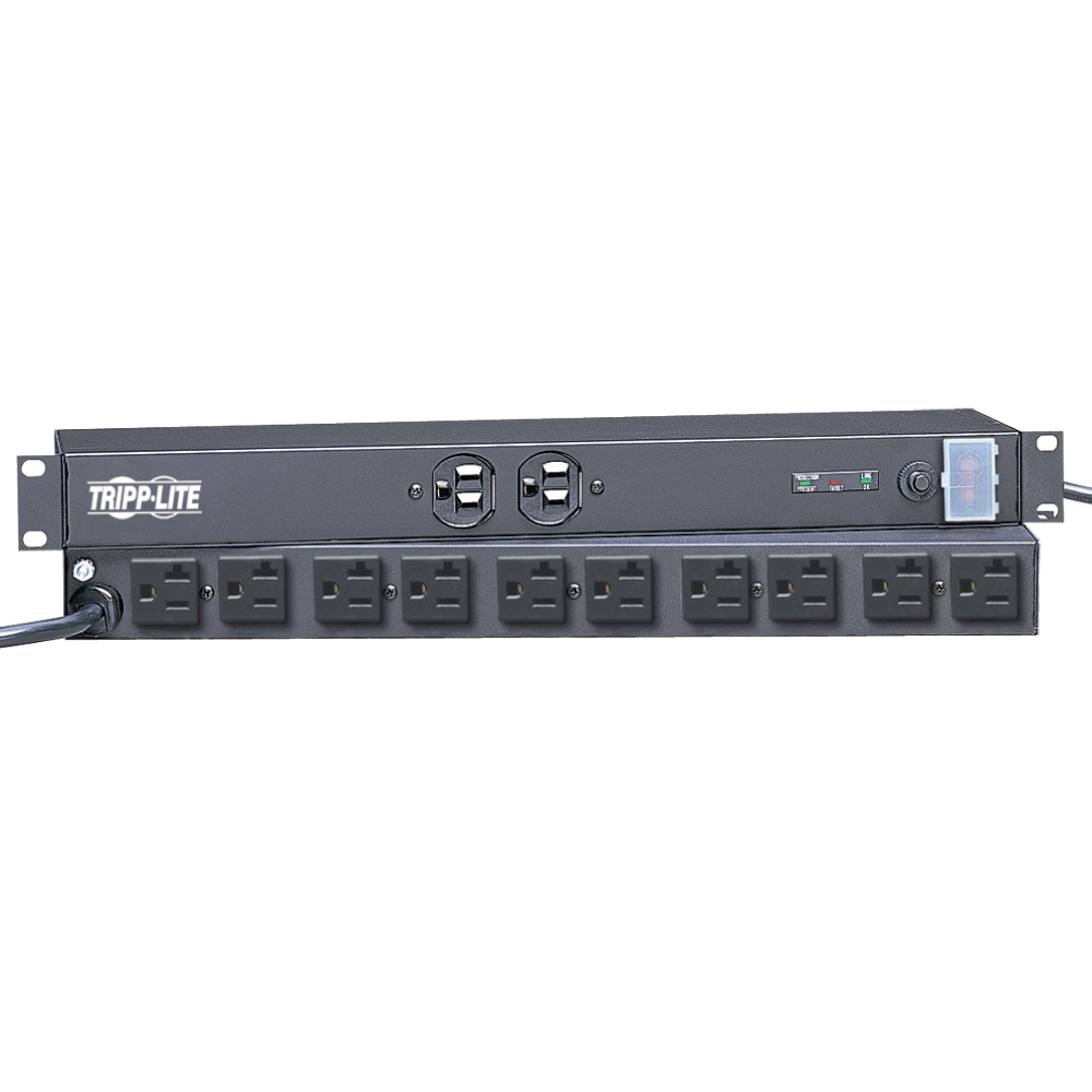 Tripp Lite IBAR12/20ULTRA Isobar Surge Protector Rackmount 12-Outlet 15-ft. Cord 1URM