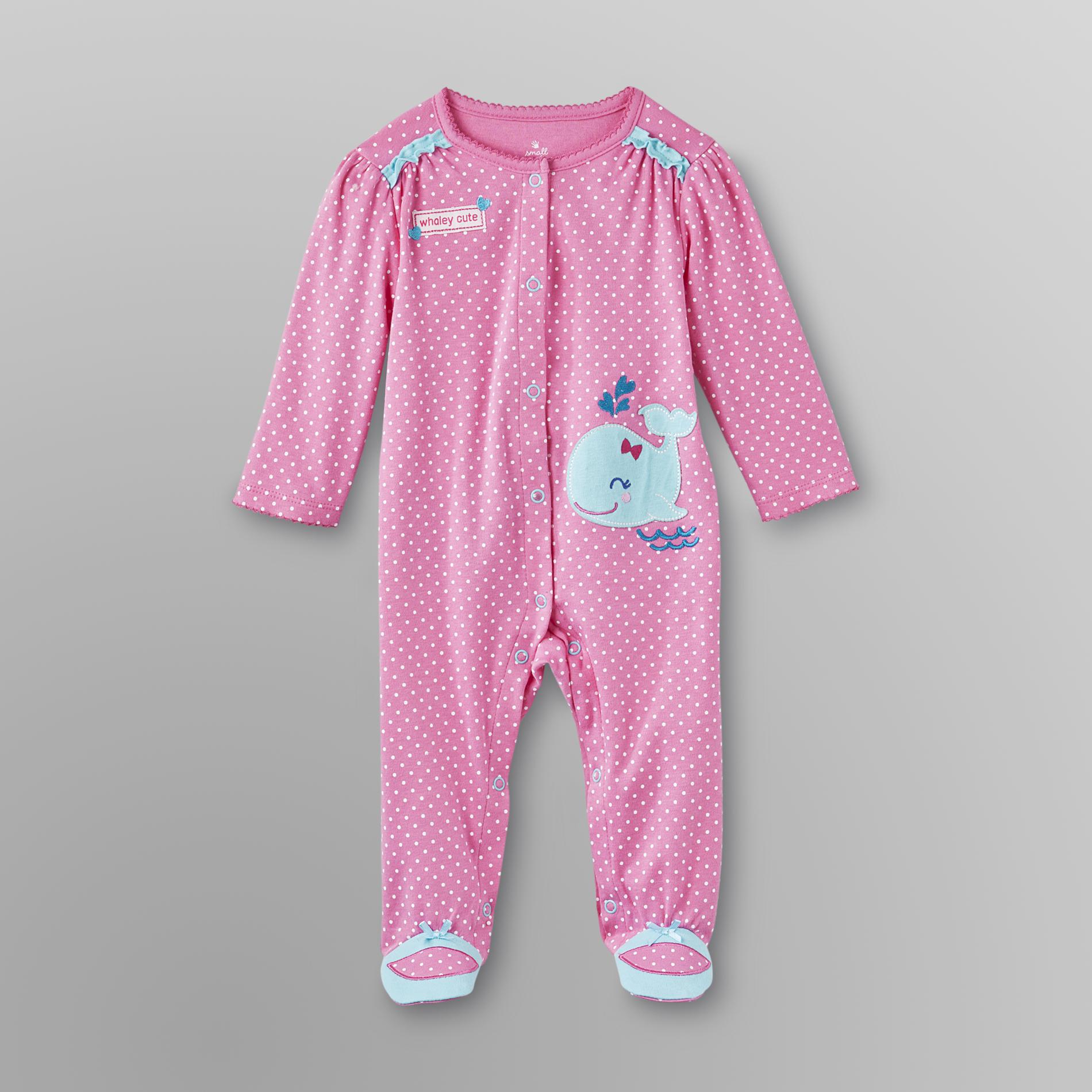 Small Wonders Infant Girl's Sleeper Pajamas - Whale at Kmart.com