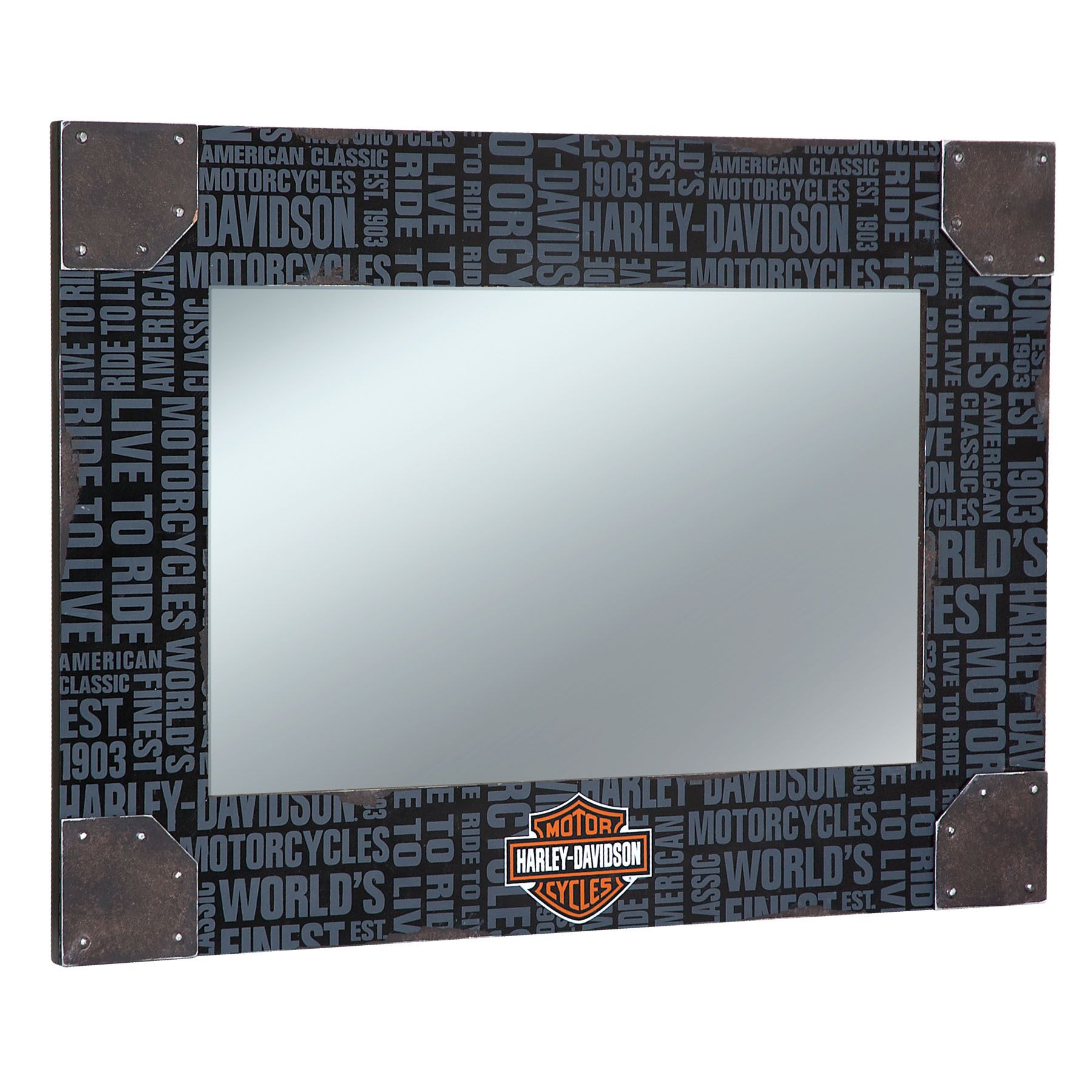 HarleyDavidson HD Oil Can Pub Mirror Tools Garage Organization