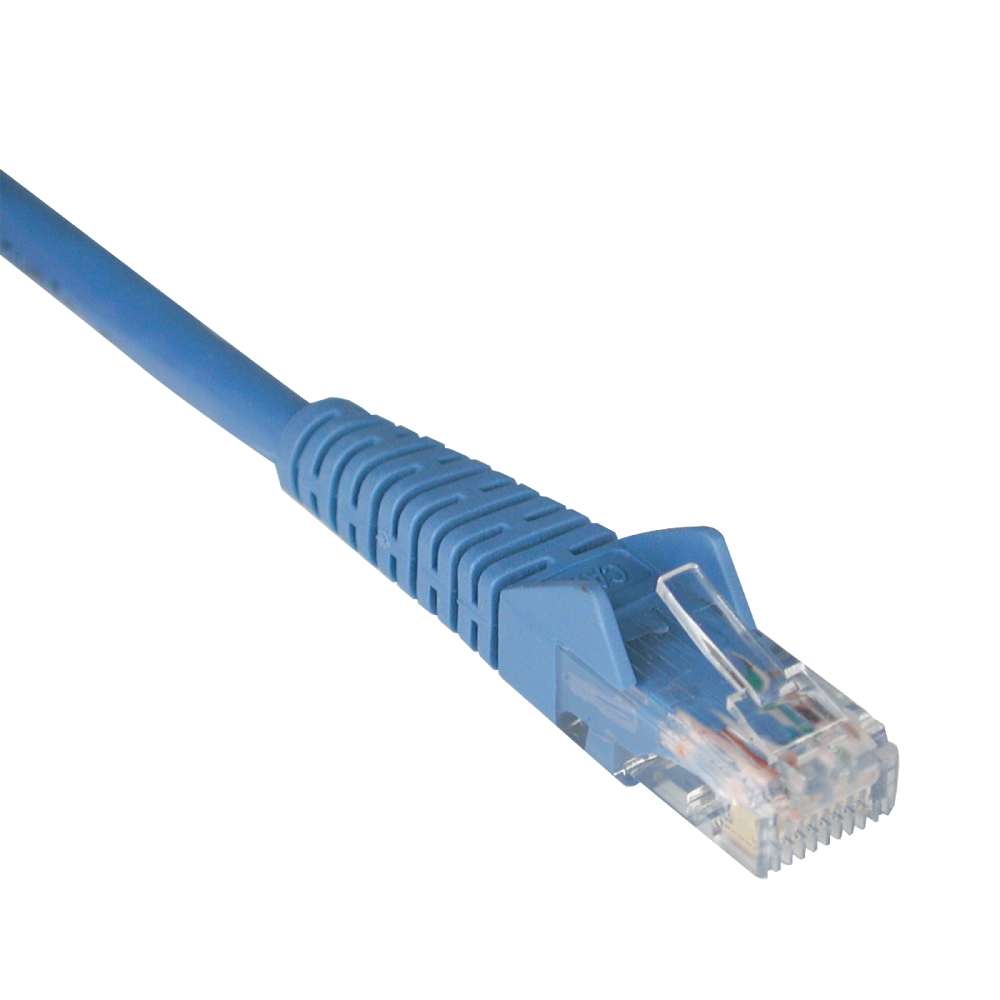 Tripp Lite N201-001-BL 1-ft. Cat6 Gigabit Blue Snagless Patch Cable RJ45M/M