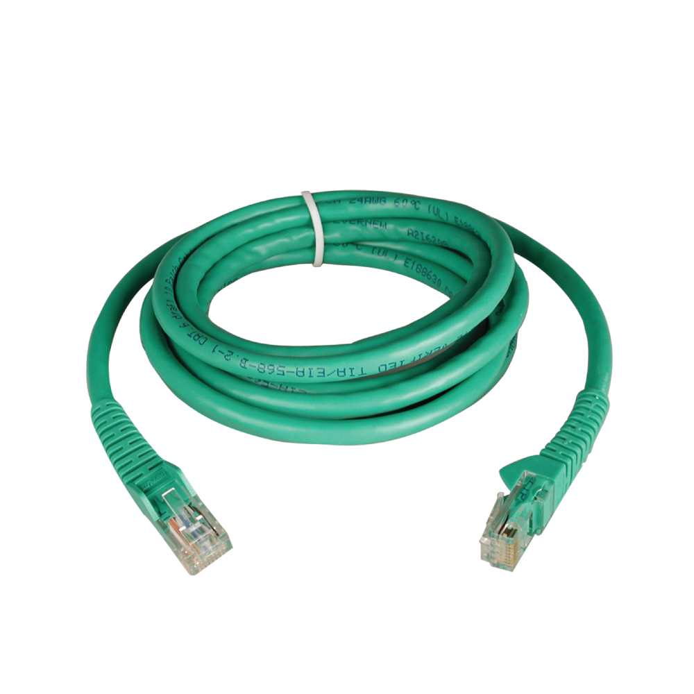 Tripp Lite N201-005-GN 5-ft. Cat6 Gigabit Green Snagless Patch Cable RJ45