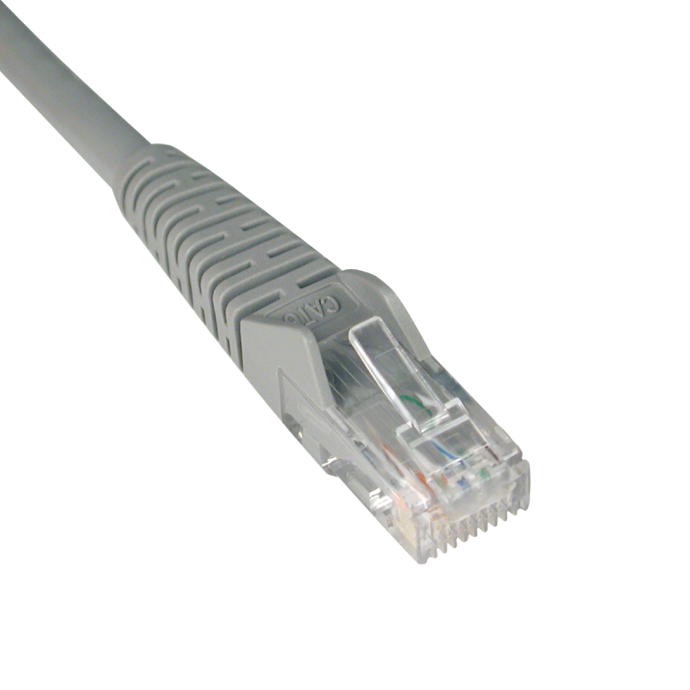 Tripp Lite N201-050-GY 50-ft. Cat6 Gigabit Gray Snagless Patch Cable RJ45
