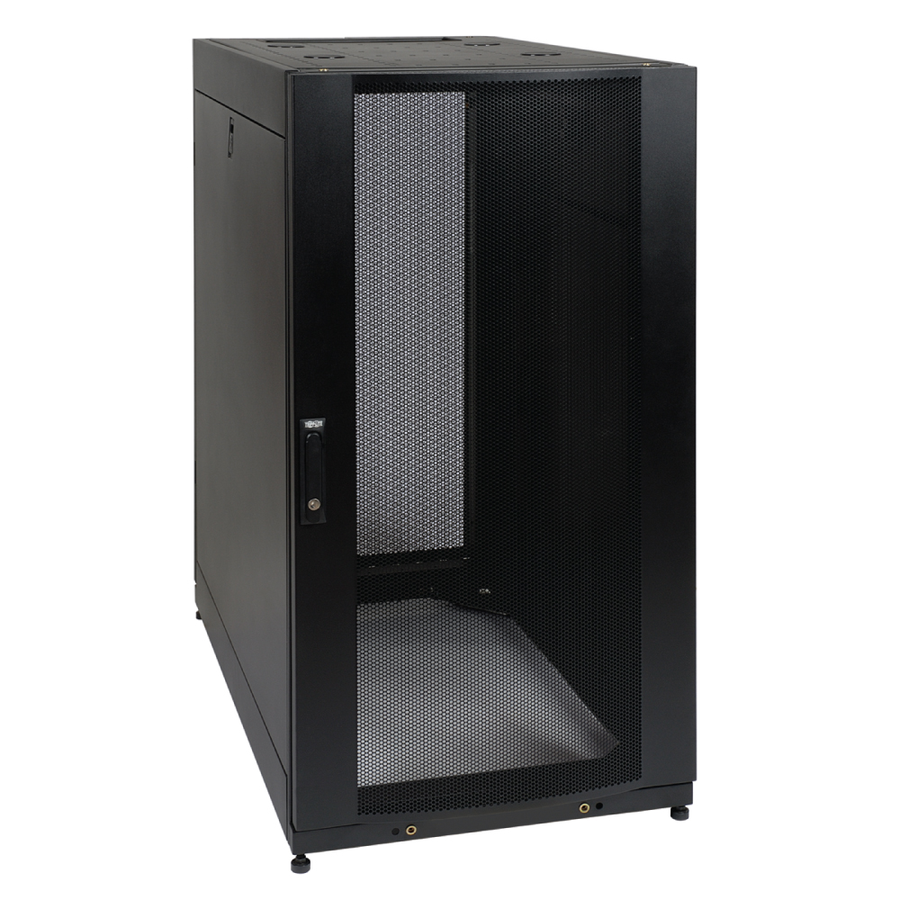 Tripp Lite SR25UB 25U Rack Enclosure Server Cabinet Doors & Sides 3000lb Capacity