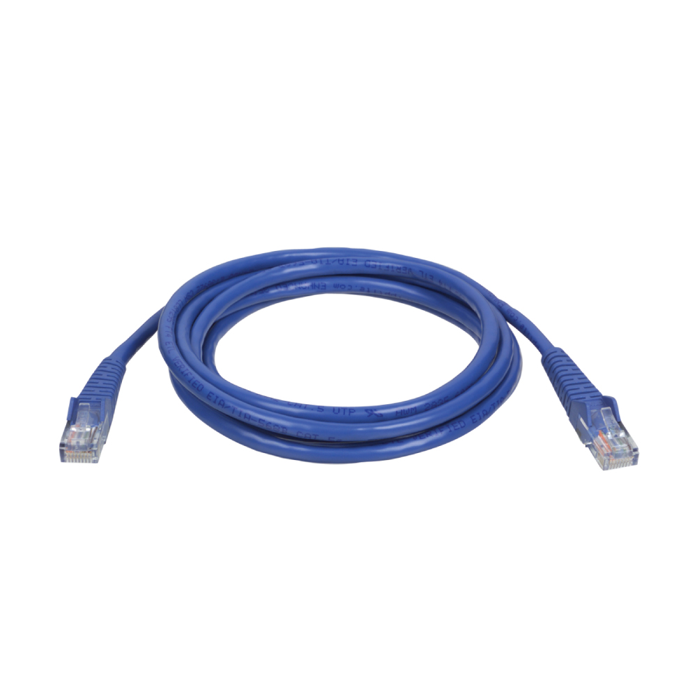 Tripp Lite N001-010-BL 10-ft. Cat5e / Cat5 350MHz Blue Snagless Molded Patch Cable RJ45