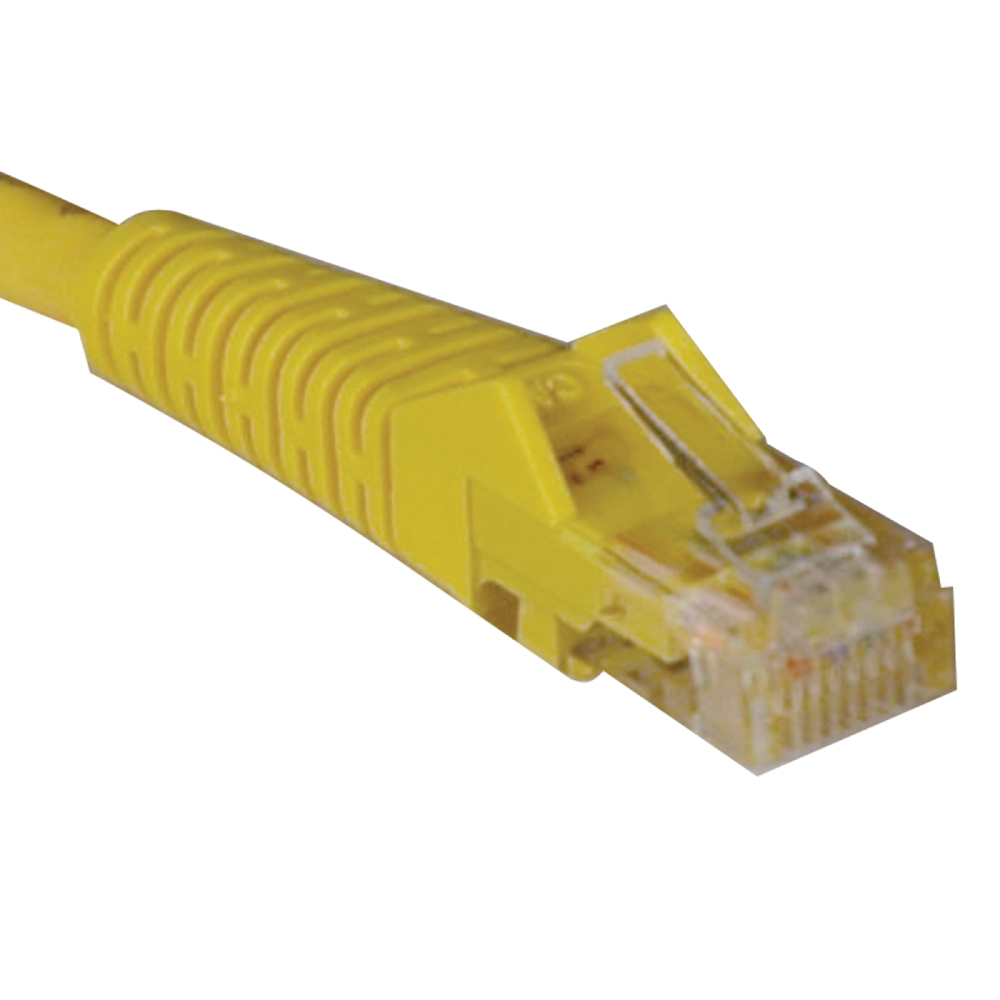 Tripp Lite N001-010-YW 10-ft. Cat5e / Cat5 350MHz Yellow Snagless Molded Patch Cable RJ45
