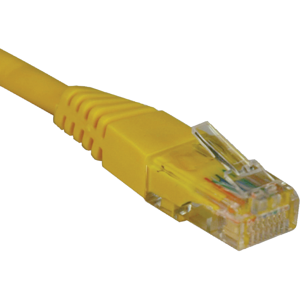 Tripp Lite N002-003-YW 3-ft. Cat5e / Cat5 350MHz Yellow Molded Patch Cable RJ45M/M