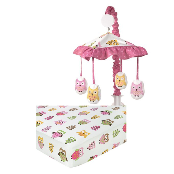 Owl Mobile and Crib Sheet Bundle at Kmart.com
