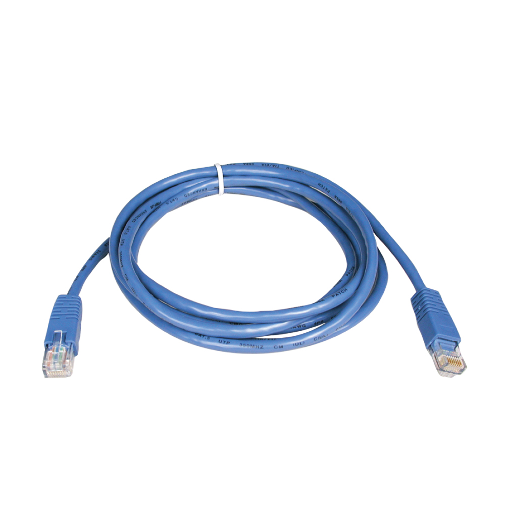 Tripp Lite N002-010-BL 10-ft. Cat5e / Cat5 350MHz Blue Molded Patch Cable RJ45M/M