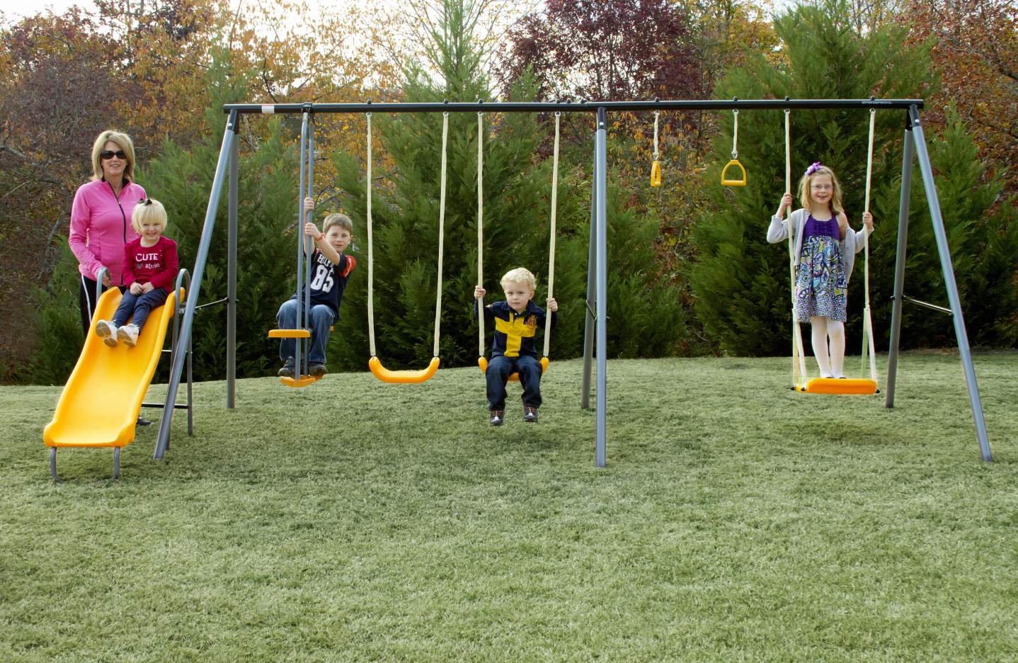 Wooden Swing Sets Pick Up An Outdoor Playhouse at Sears