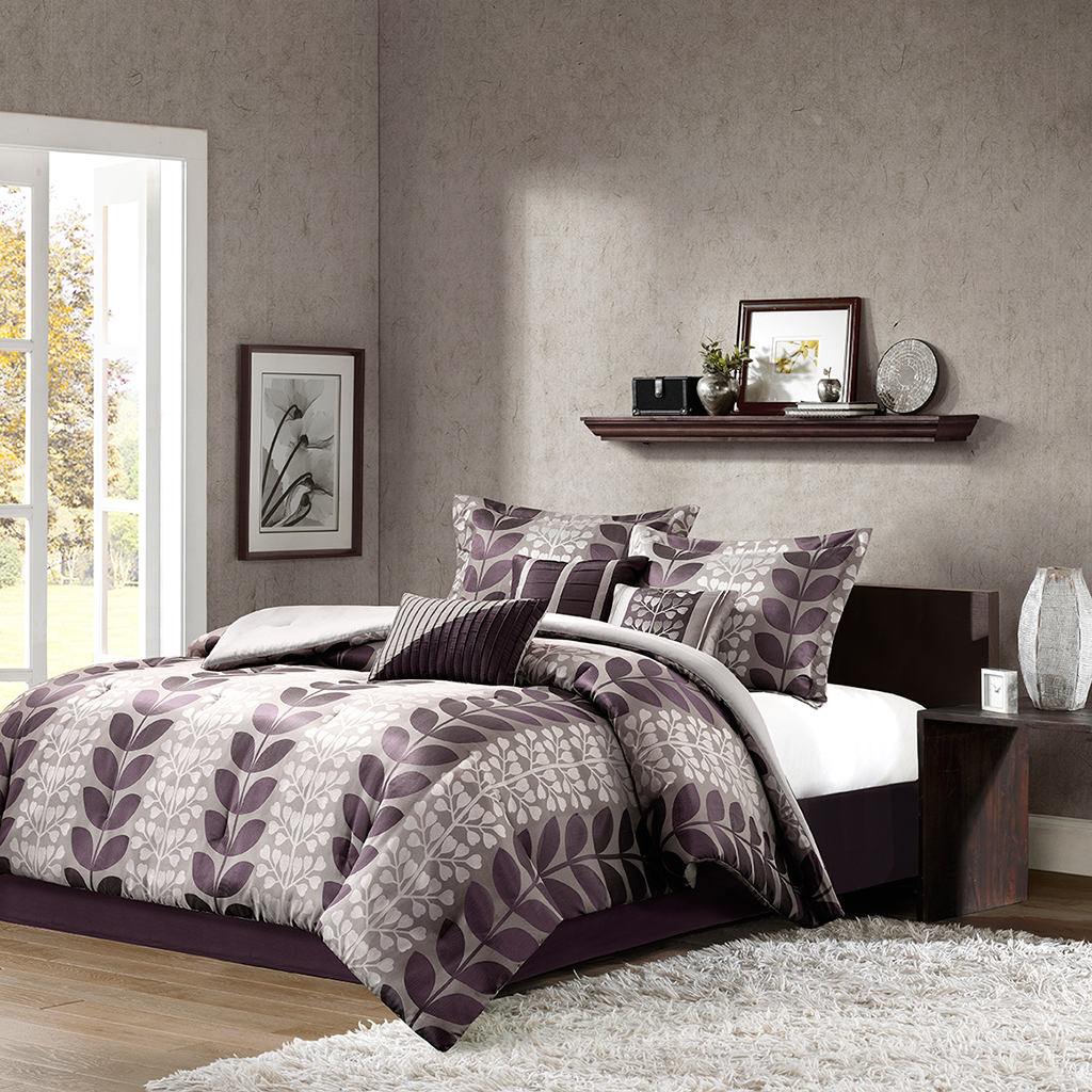 Madison Classics Willow 7 Piece Comforter Bedding Set Multi King