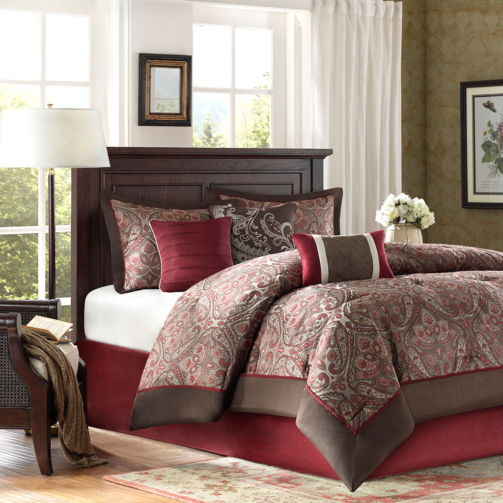 Madison Classics Graham 7 Piece Comforter Bedding Set Multi King