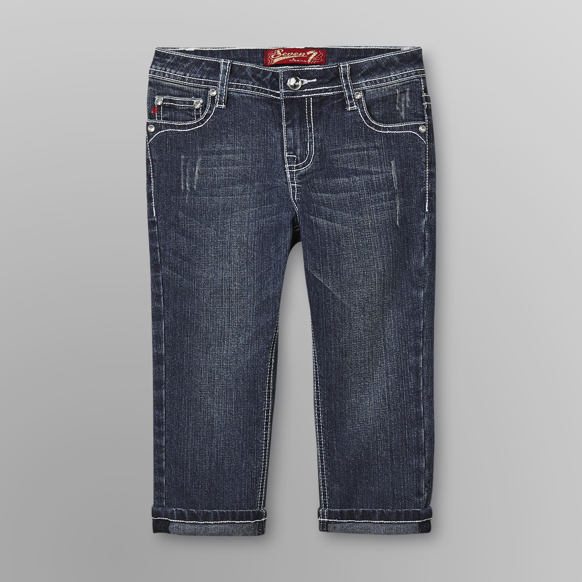 Seven Girl's Denim Capris - Fleur-de-lis at Kmart.com