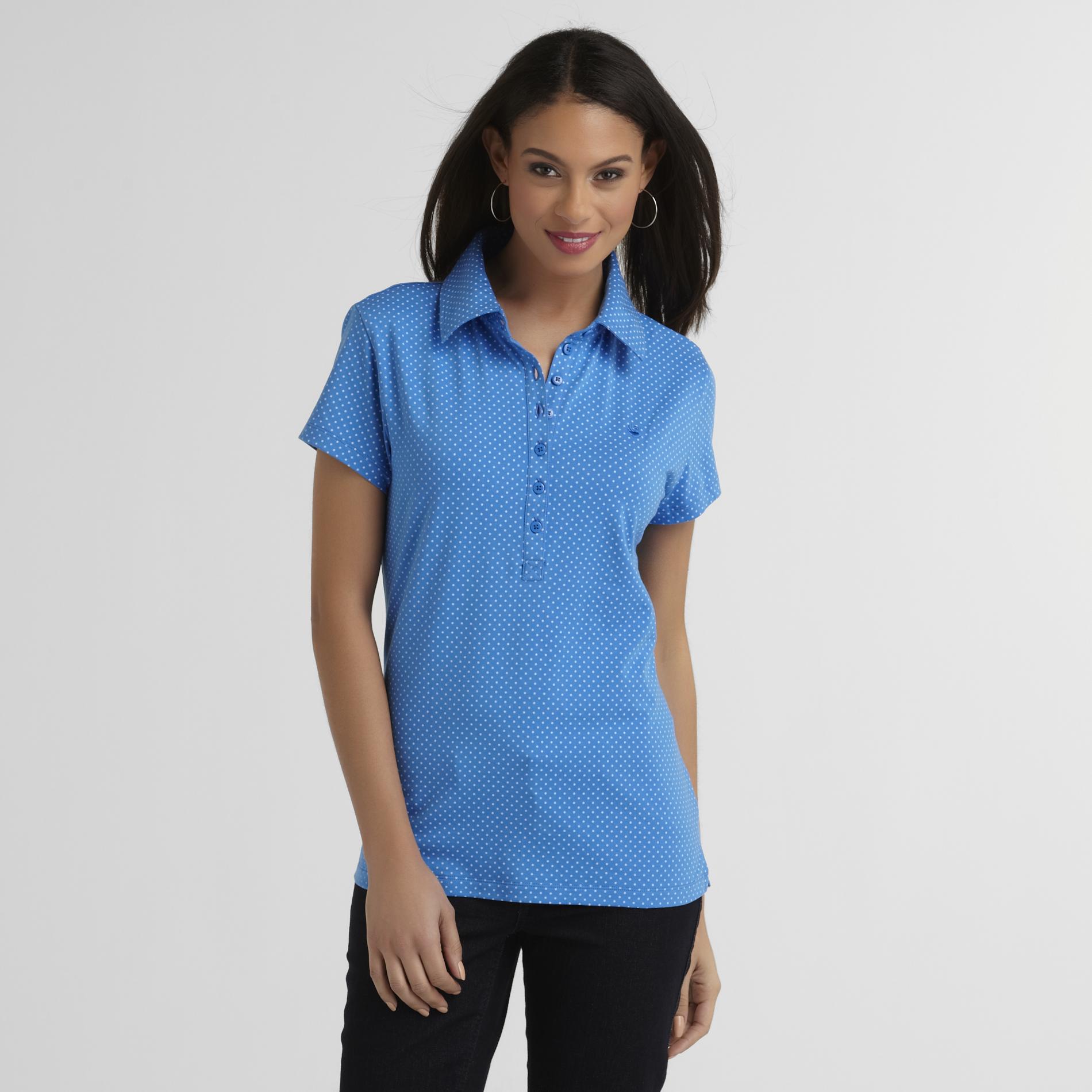 Gloria Vanderbilt Women's Polo Shirt - Polka Dot at Sears.com