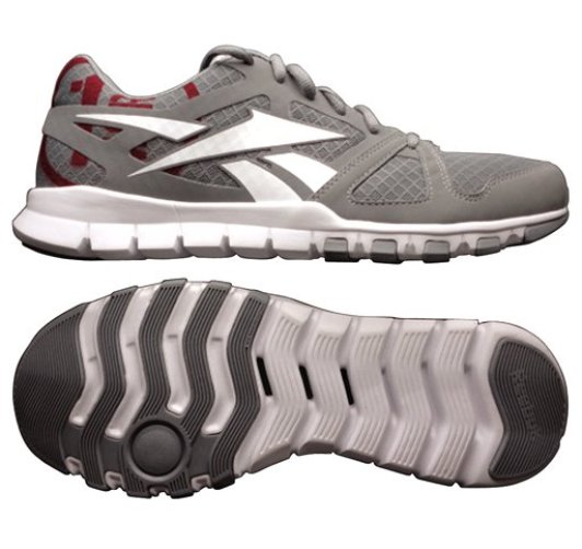 Reebok Men's Sublite Train 1.0 Cross Training Athletic Shoe - Grey/White/Red at Sears.com