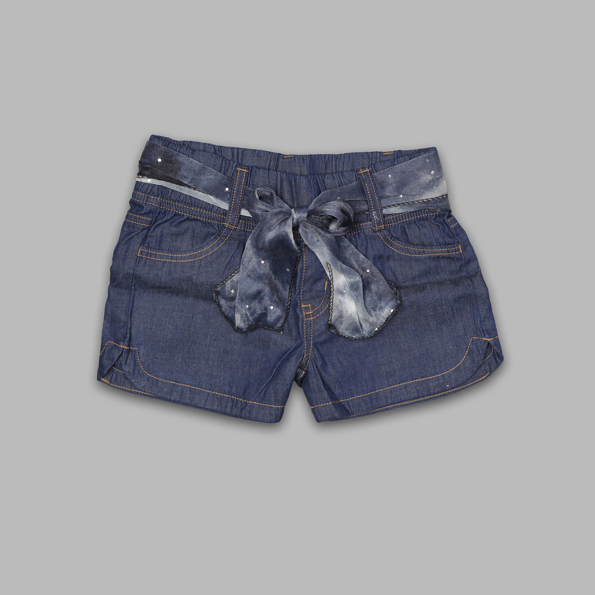 Basic Editions Girl's Belted Denim Shorts at Kmart.com